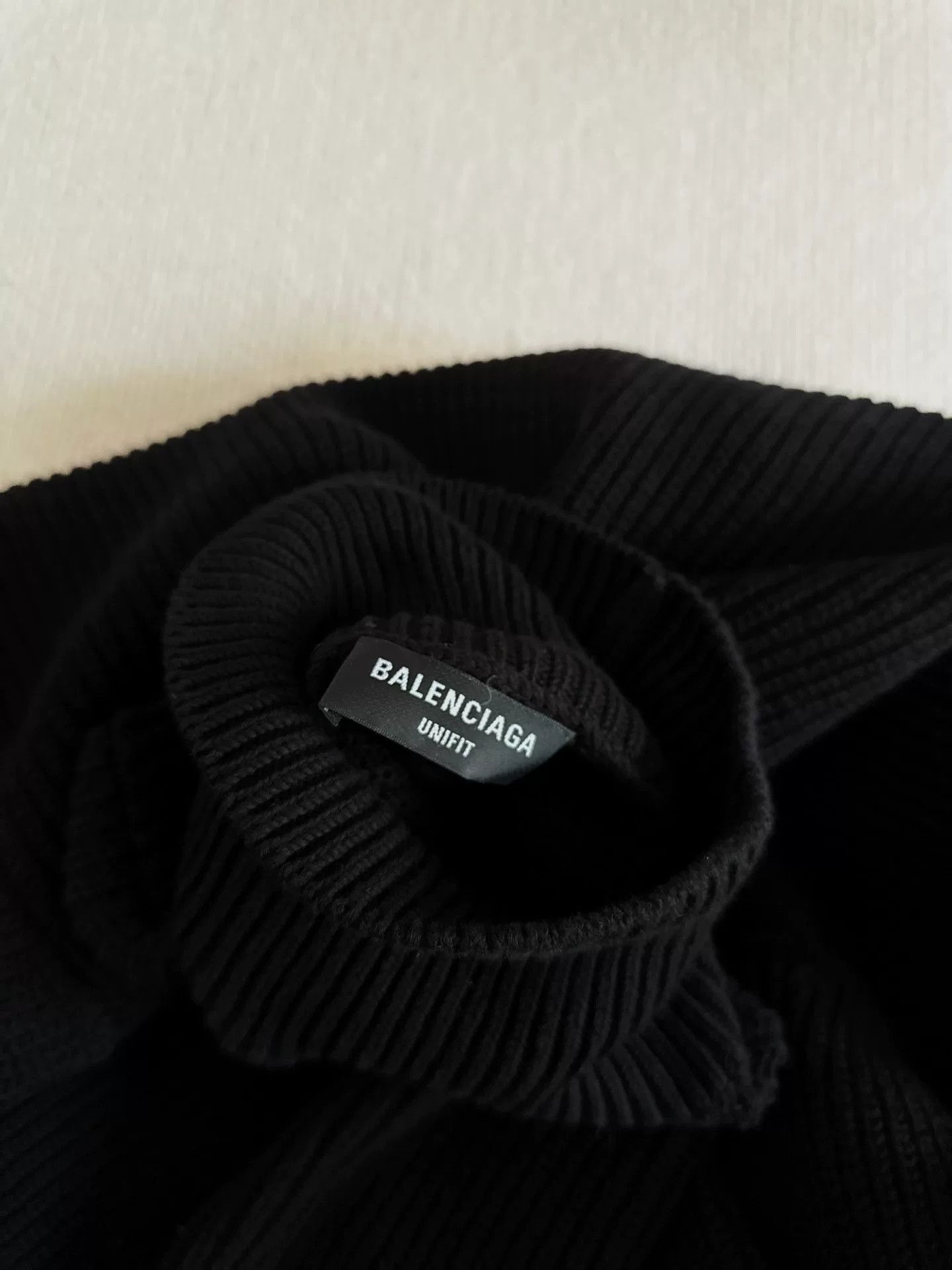 Balenciaga Balenciaga Runway Black Wool Turtleneck Size US XXS / EU 40 - 9 Thumbnail