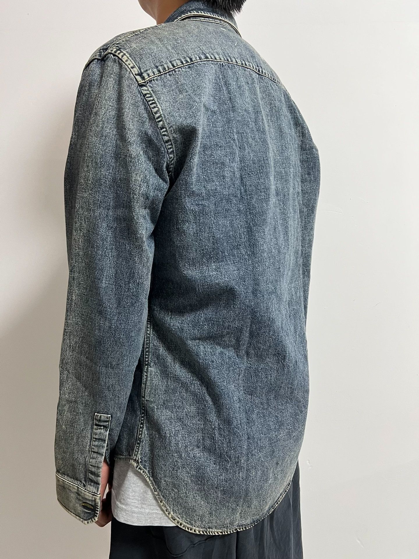 Maison Margiela Maison Margiela Denim Shirt Jacket Size US XXS / EU 40 - 3 Thumbnail