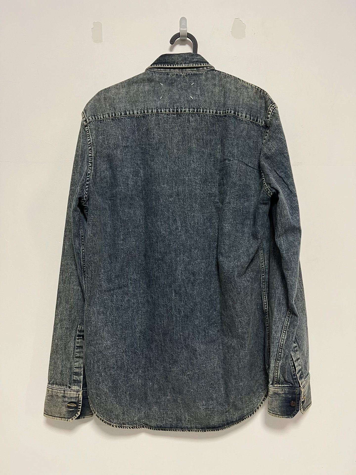 Maison Margiela Maison Margiela Denim Shirt Jacket Size US XXS / EU 40 - 2 Thumbnail