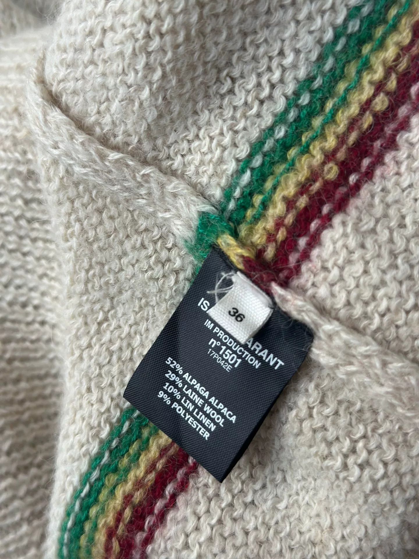 Isabel Marant Isabel Marant Striped Wool Sweater Size XS / US 0-2 / IT 36-38 - 3 Thumbnail