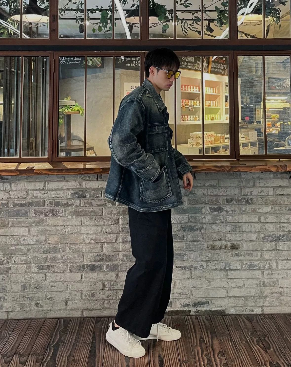 Balenciaga Balenciaga New Black-Gray Denim Jacket Size US S / EU 44-46 / 1 - 5 Thumbnail