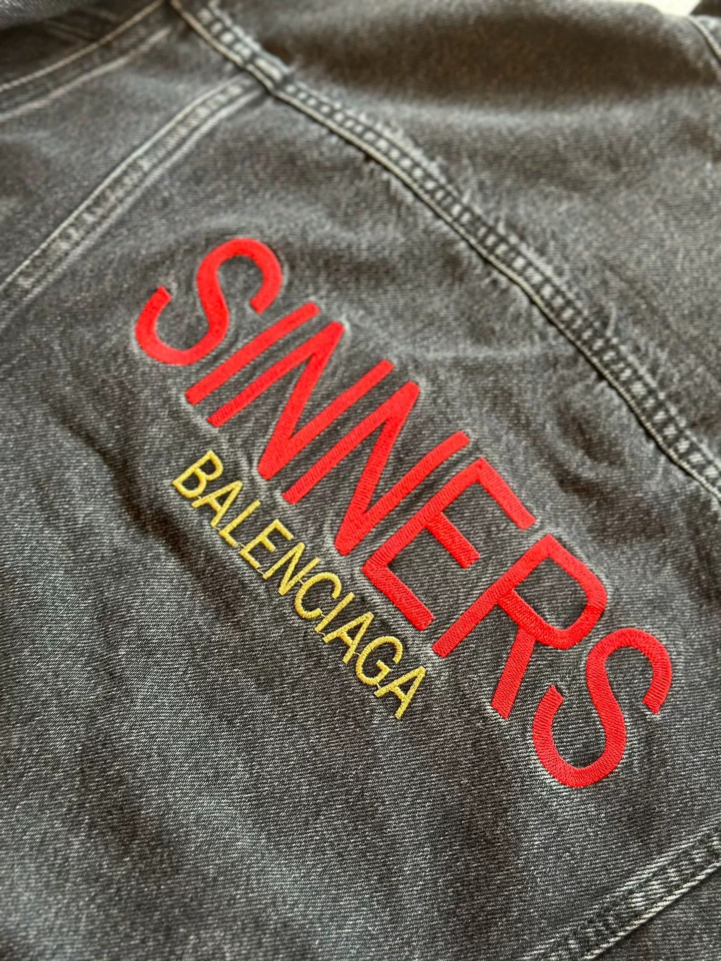 Balenciaga Balenciaga Sinners Denim Jacket Size US S / EU 44-46 / 1 - 3 Thumbnail