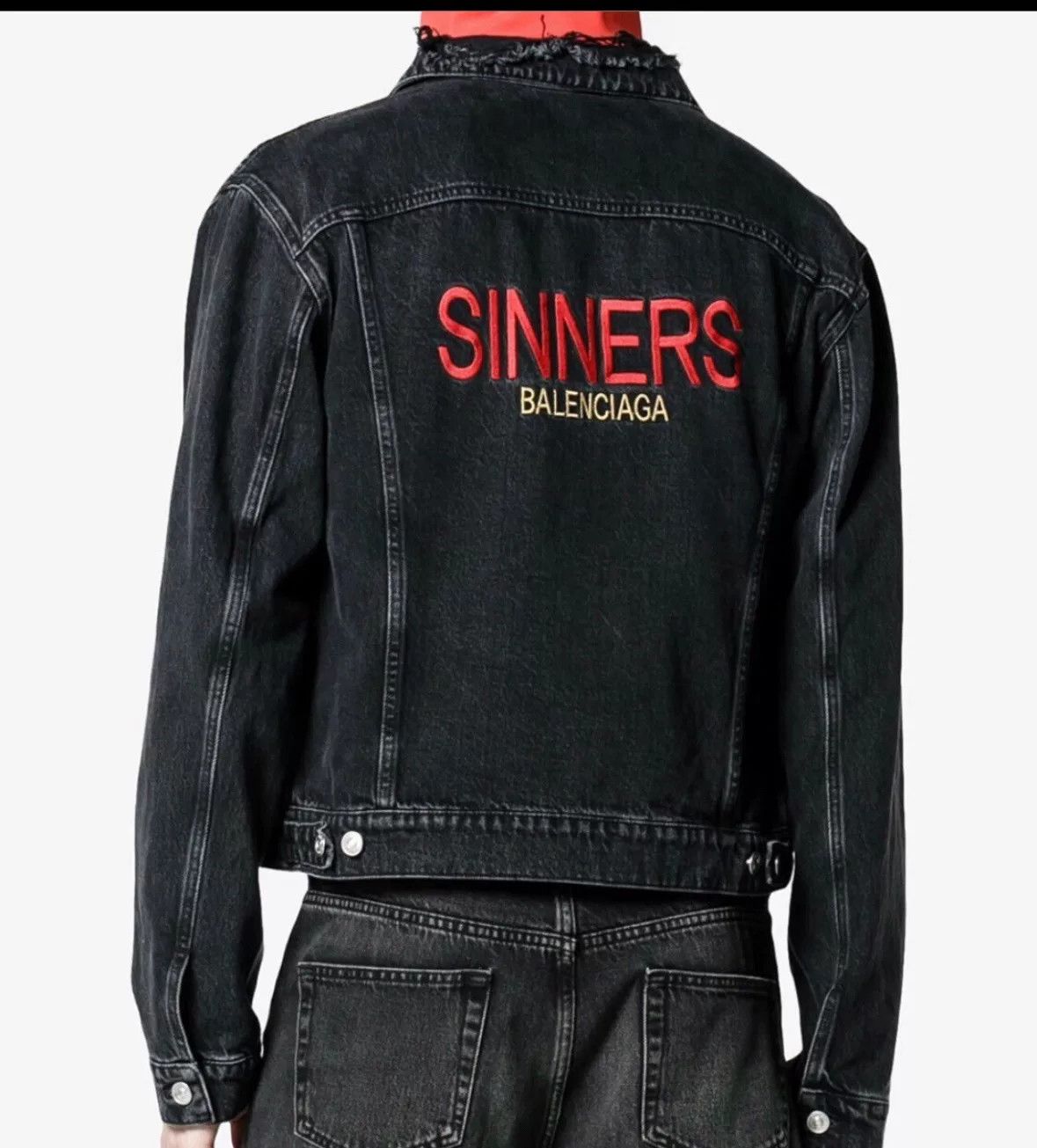 Balenciaga Balenciaga Sinners Denim Jacket Size US S / EU 44-46 / 1 - 8 Thumbnail
