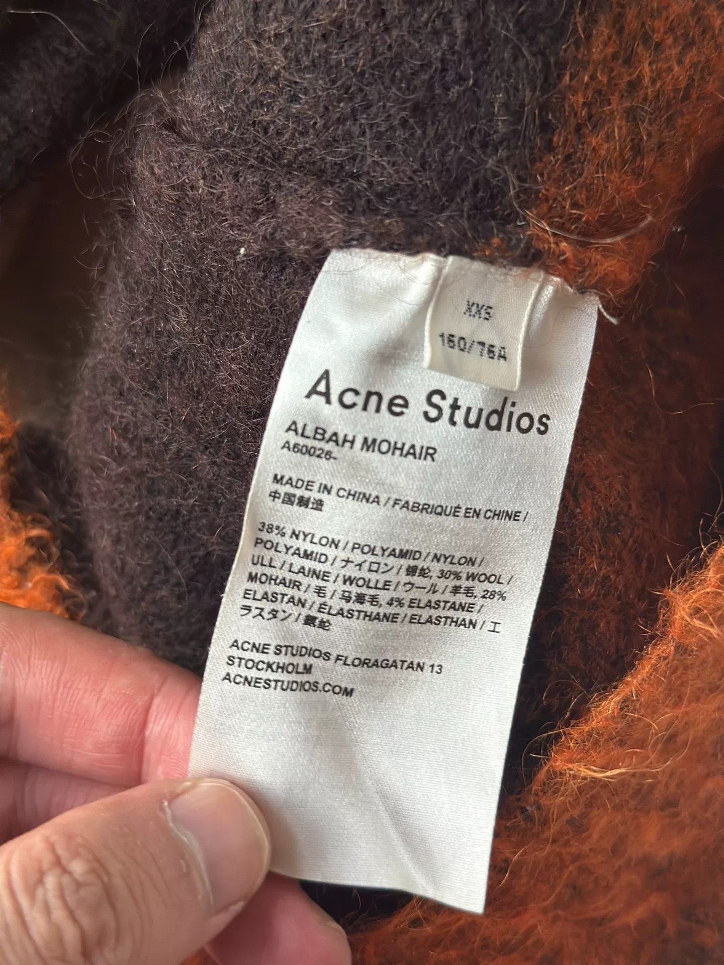 Acne Studios Acne Studios Colorblock Stripe Mohair Sweater Size XXS / US 00 / IT 34 - 3 Thumbnail