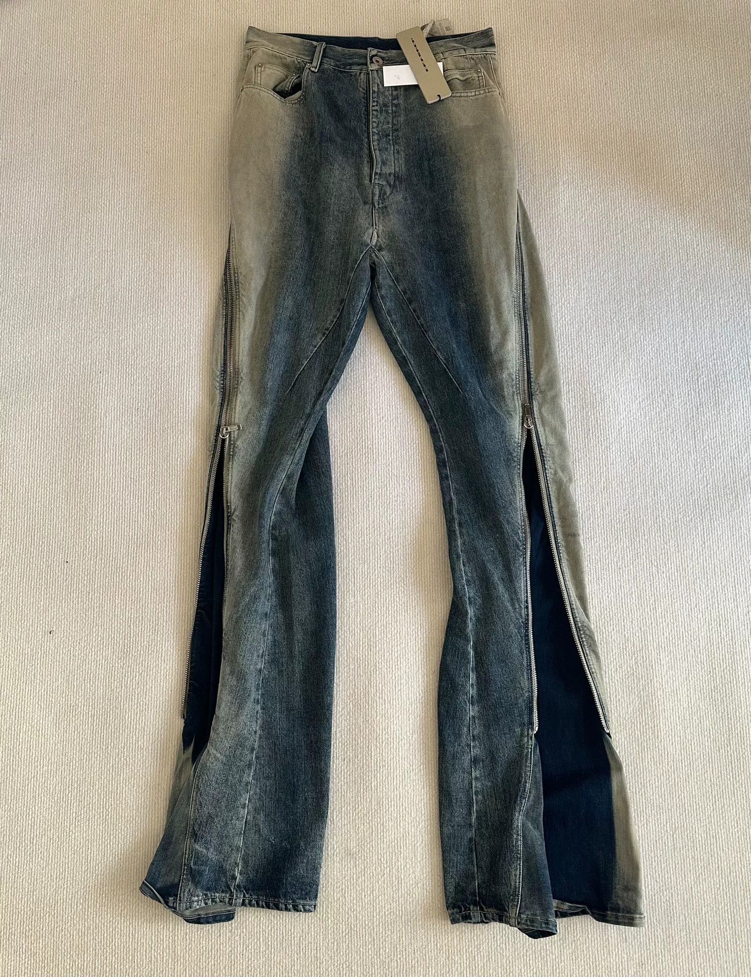 Rick Owens Drkshdw Rick Owens Drkshdw Gradient Blue Banana Size US 31 - 2 Thumbnail