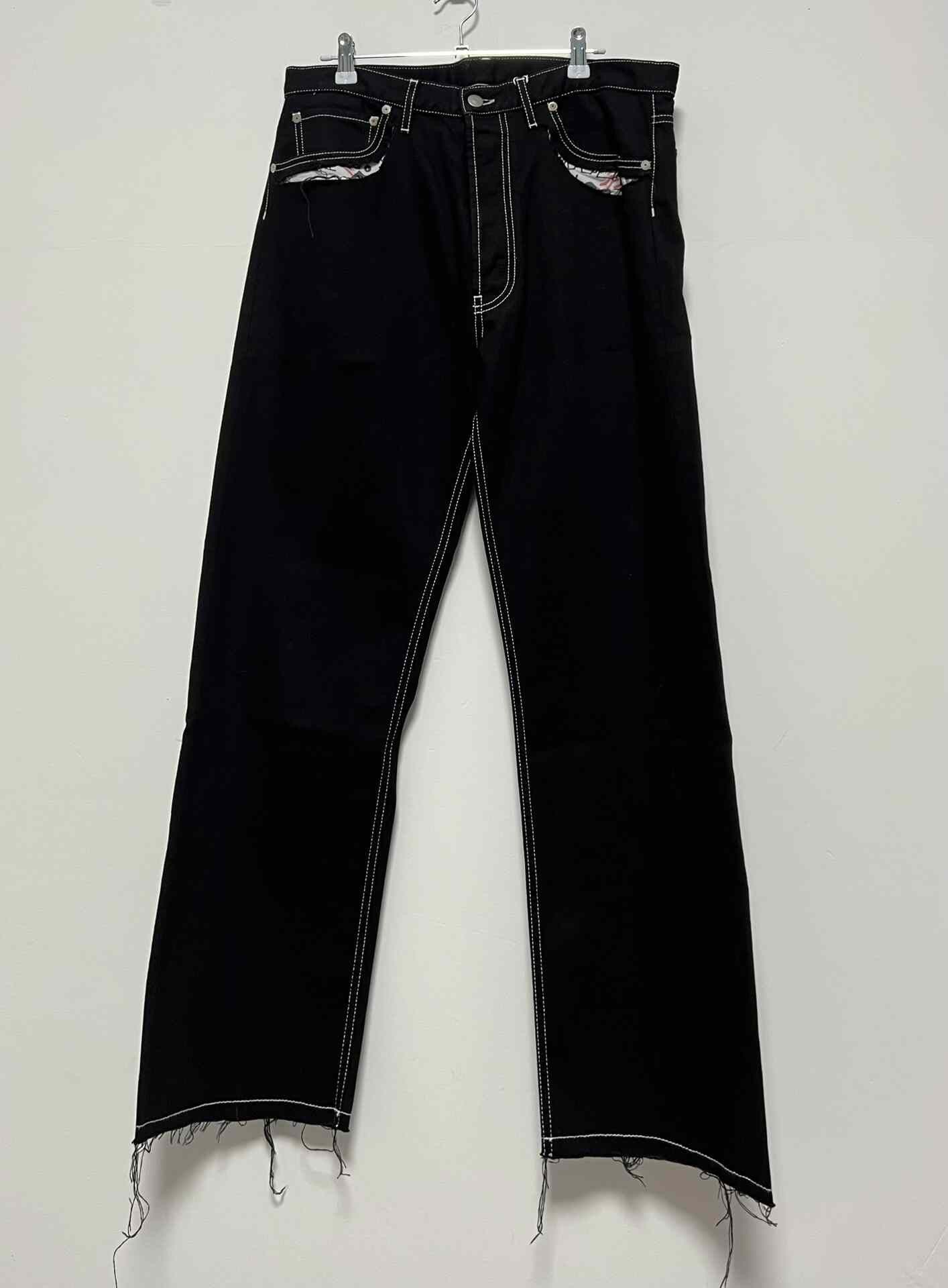 Maison Margiela Maison Margiela Pocket Topstitch Straight Jeans Size US 31 - 3 Thumbnail