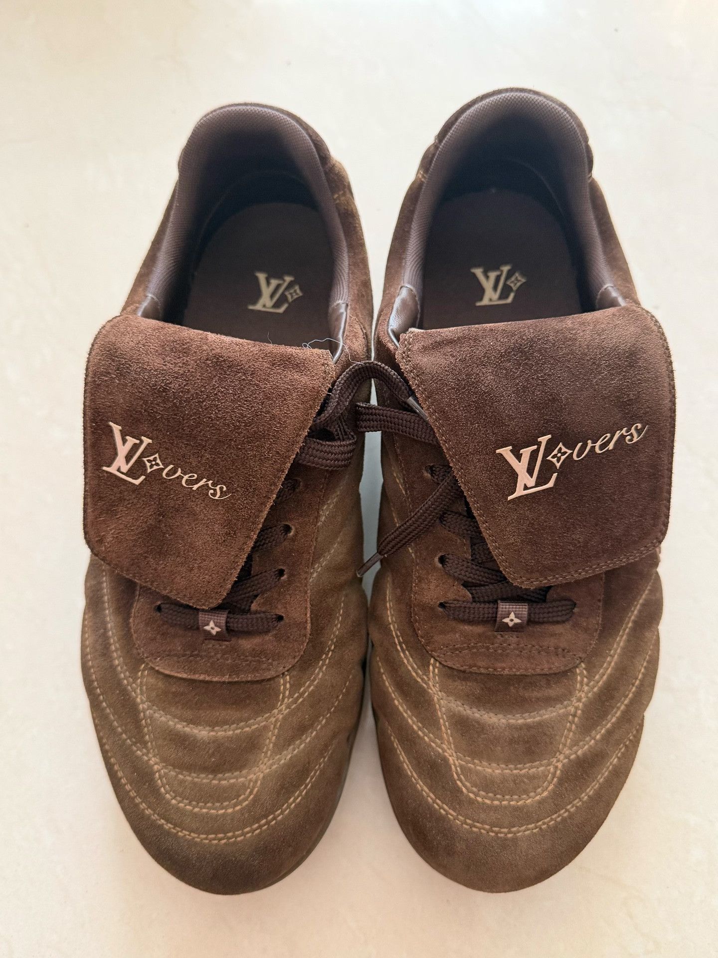 Louis Vuitton Louis Vuitton Footprint Soccer Suede Shoes Size US 7 / EU 40 - 2 Thumbnail