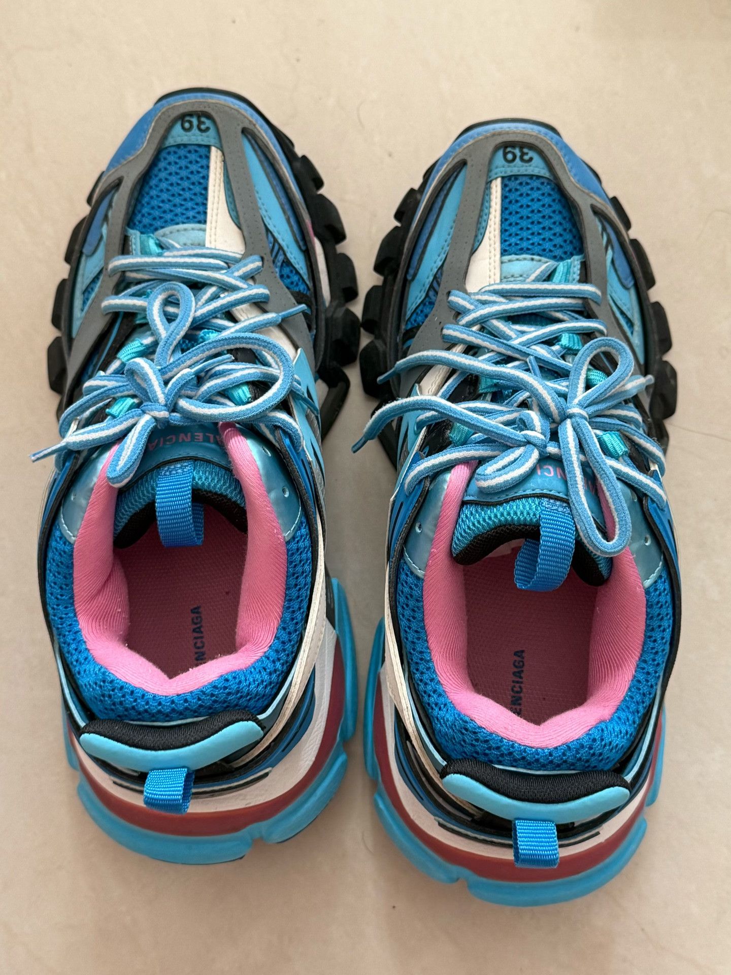 Balenciaga Balenciaga Track Blue Pink Sneakers Size US 6 / EU 39 - 2 Thumbnail