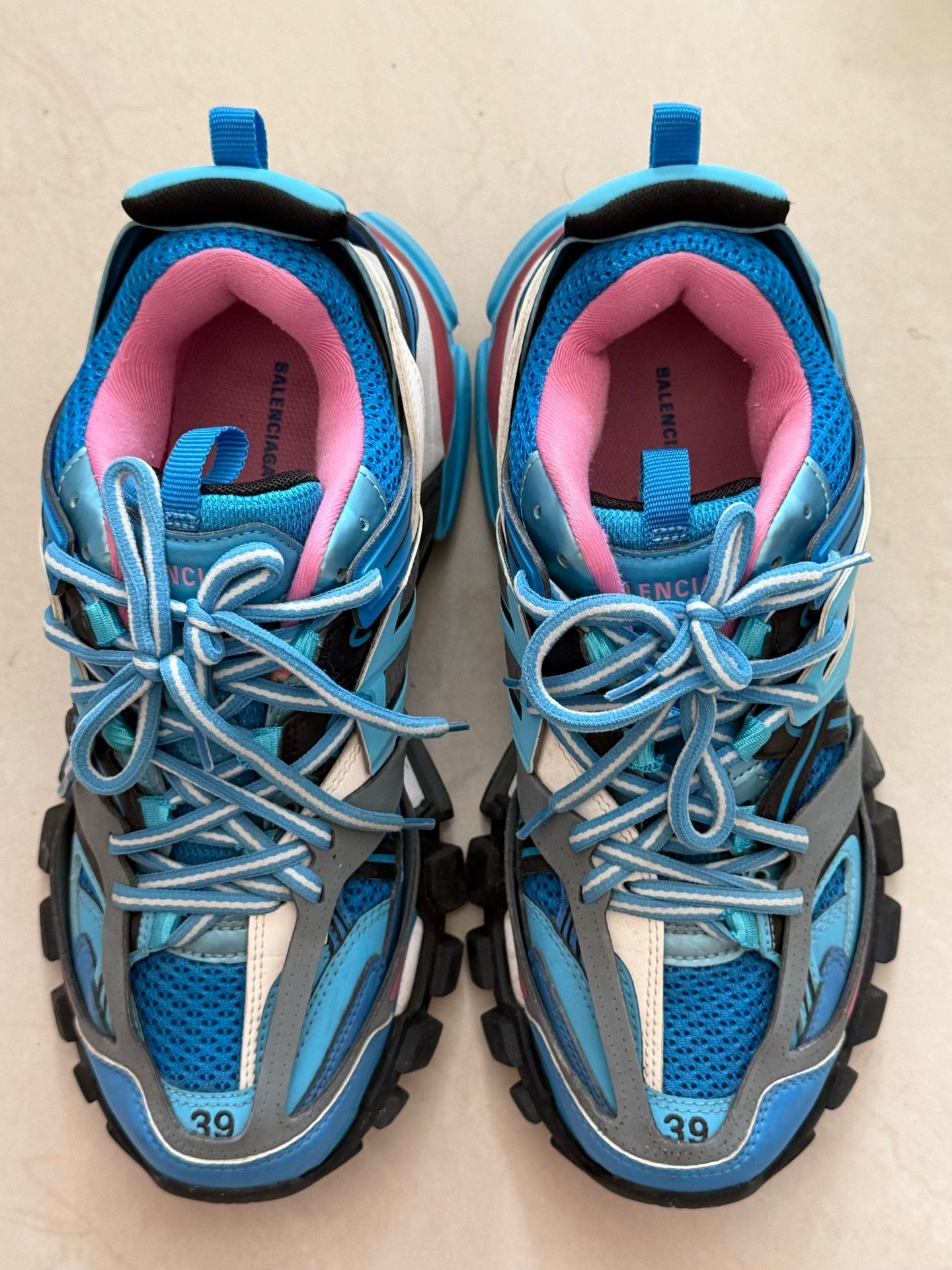 Balenciaga Balenciaga Track Blue Pink Sneakers Size US 6 / EU 39 - 3 Thumbnail
