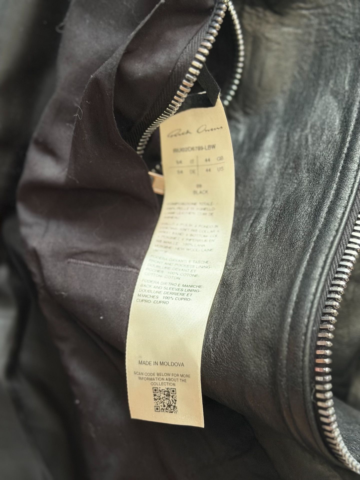 Rick Owens Rick Owens RO Leather Jacket Ma1 Size US L / EU 52-54 / 3 - 3 Thumbnail