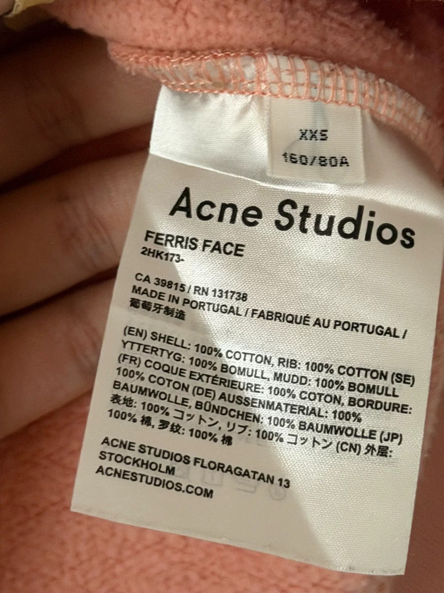 Acne Studios Acne Studios Smiley Face Hoodie Size XXS / US 00 / IT 34 - 3 Thumbnail