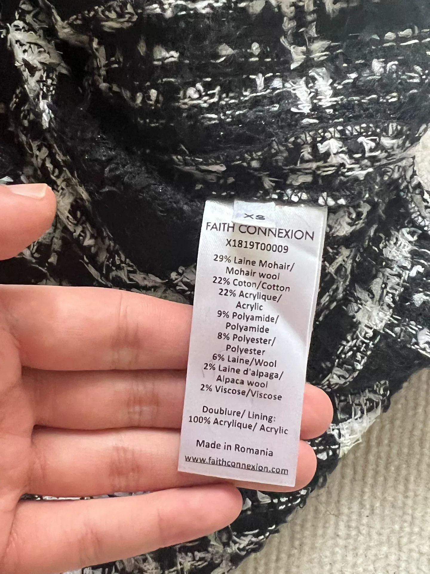 Faith Connexion FaithConnexion Black White Shirt Size XS / US 0-2 / IT 36-38 - 3 Thumbnail