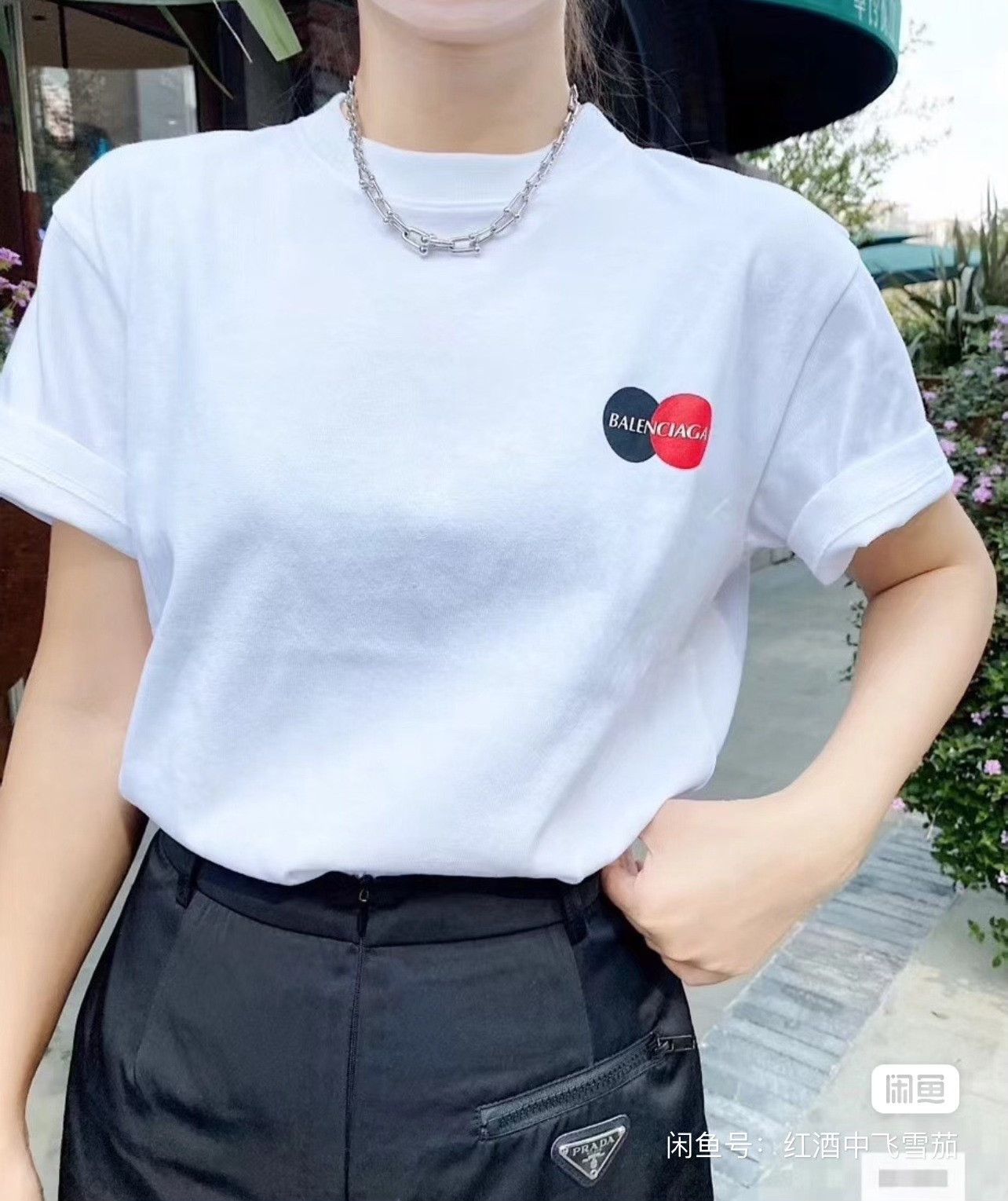 Balenciaga Balenciaga Mastercard Short Sleeve Tee Size US L / EU 52-54 / 3 - 6 Thumbnail