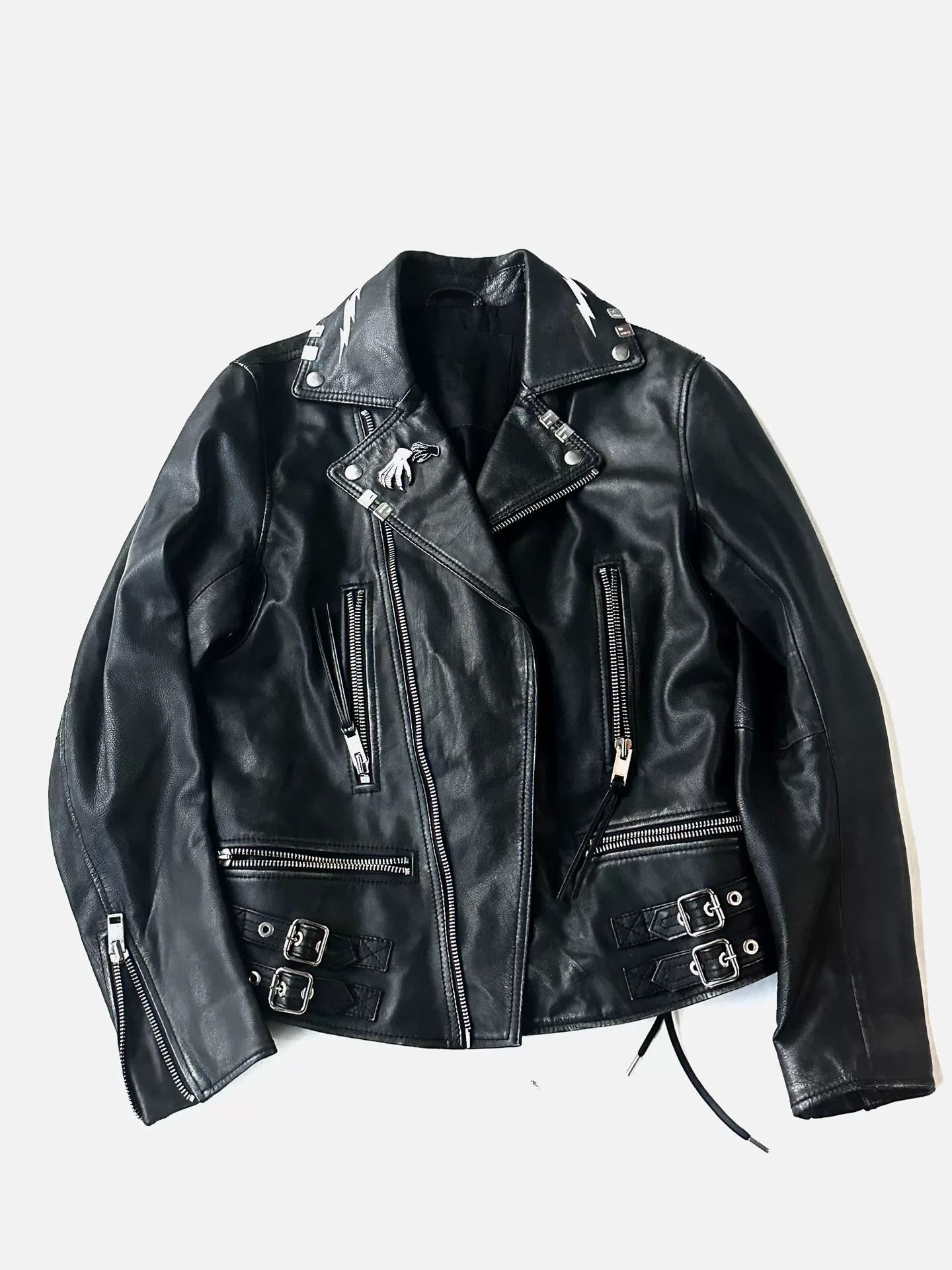 Diesel Diesel Visual Character Print Leather Jacket Size US S / EU 44-46 / 1 - 2 Thumbnail