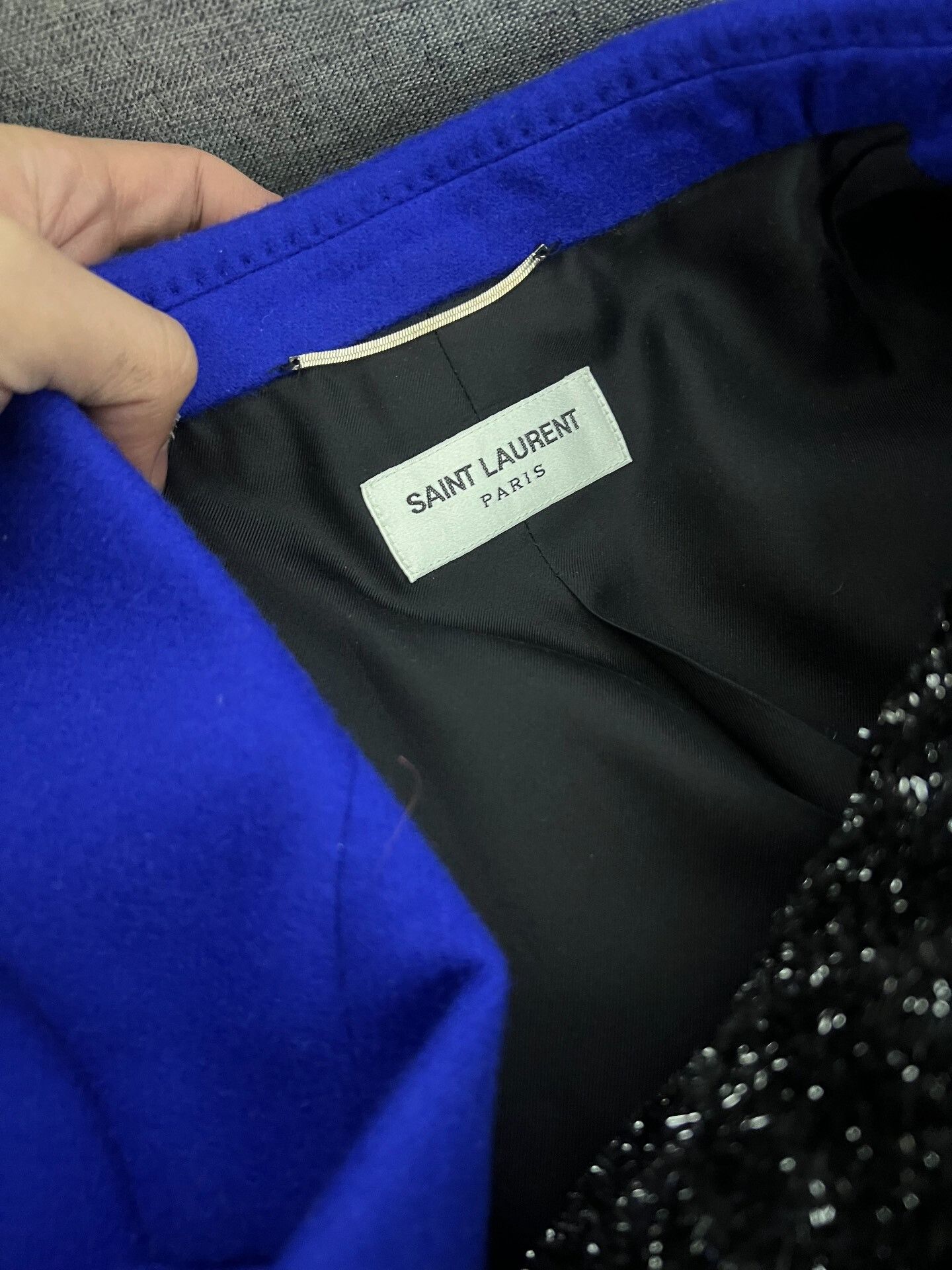 Saint Laurent Paris Saint Laurent 21FW Klein Blue Blazer Size US L / EU 52-54 / 3 - 2 Thumbnail