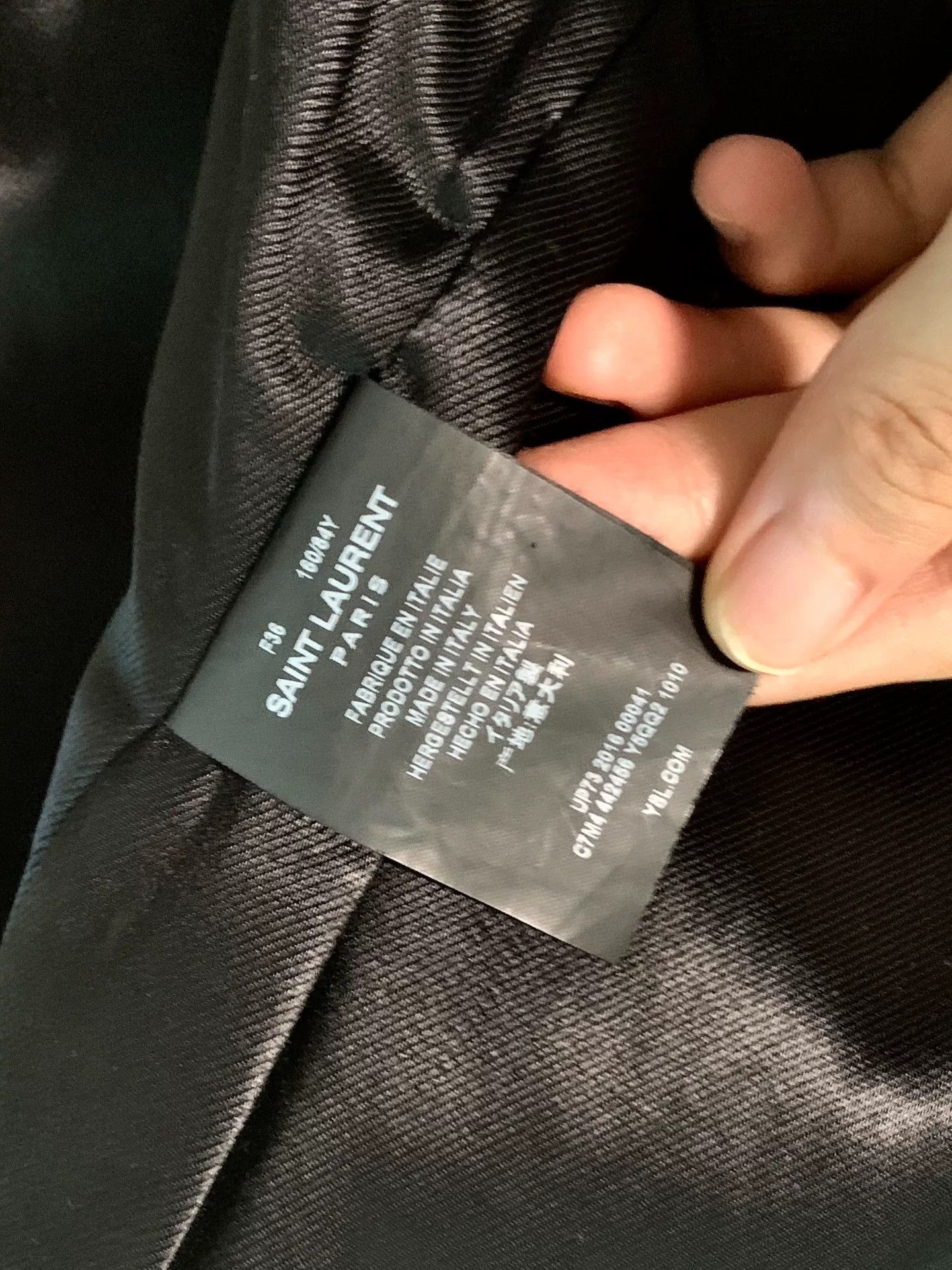 Saint Laurent Paris Saint Laurent 2016 A/W Leather Biker Jacket Size XS / US 0-2 / IT 36-38 - 6 Thumbnail