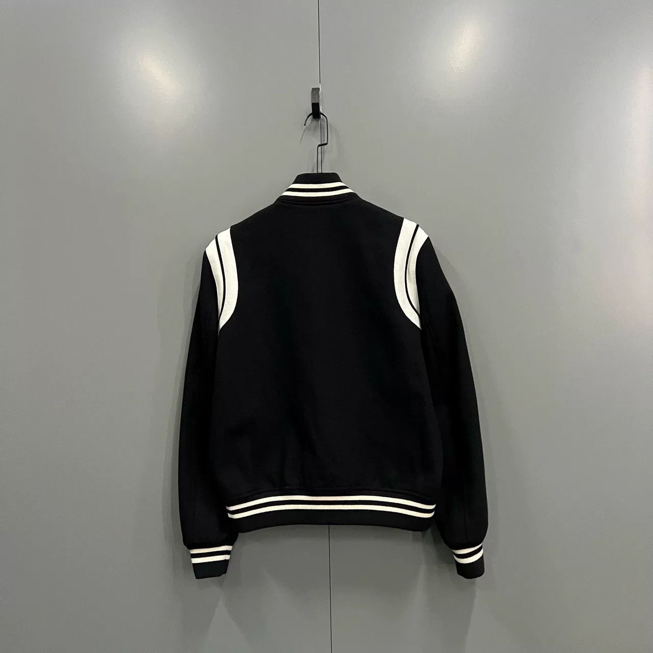 Saint Laurent Paris Saint Laurent Black White Baseball Jacket Size US M / EU 48-50 / 2 - 3 Thumbnail