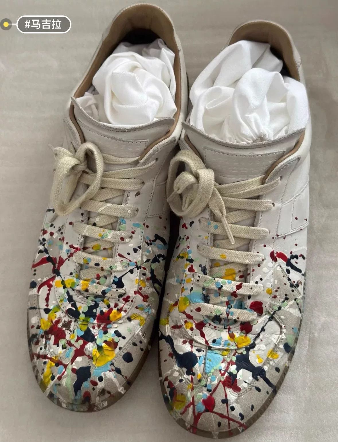 Maison Margiela Maison Margiela Splatter Trainer Size US 10 / EU 43 - 5 Thumbnail