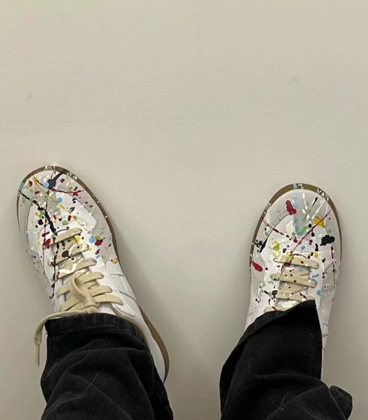Maison Margiela Maison Margiela Splatter Trainer Size US 10 / EU 43 - 6 Thumbnail