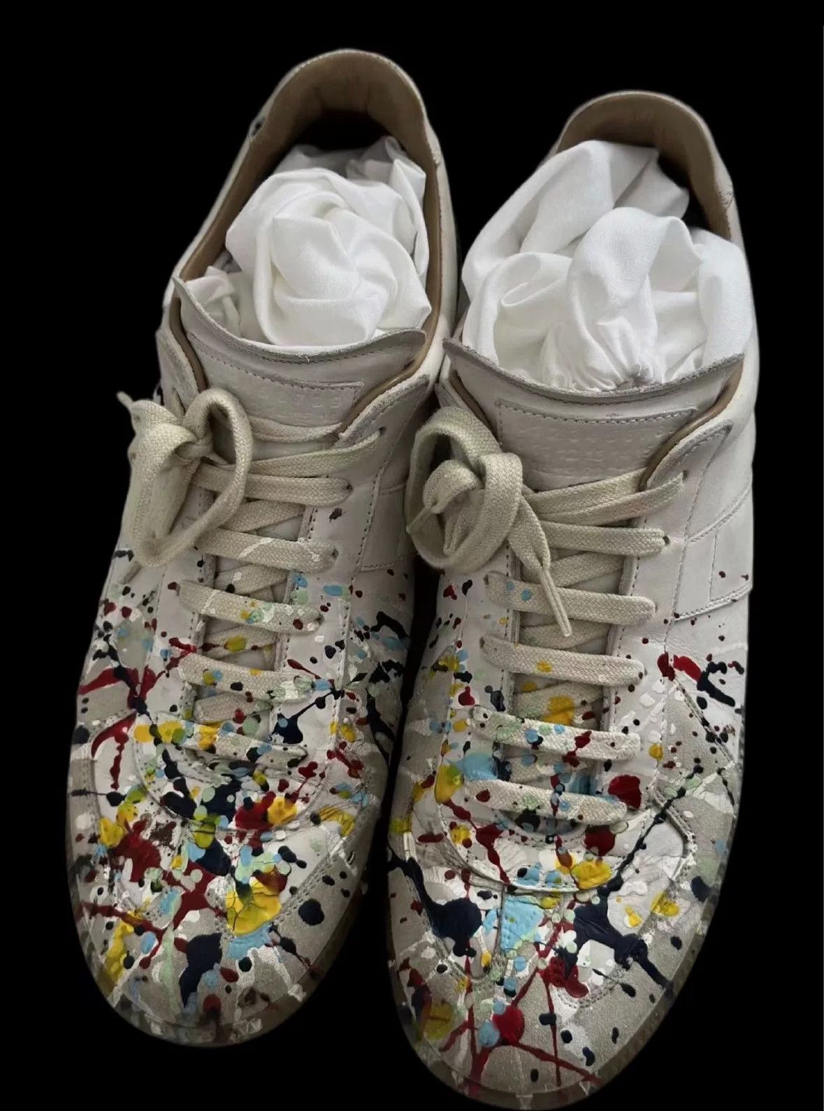 Maison Margiela Maison Margiela Splatter Trainer Size US 10 / EU 43 - 2 Thumbnail