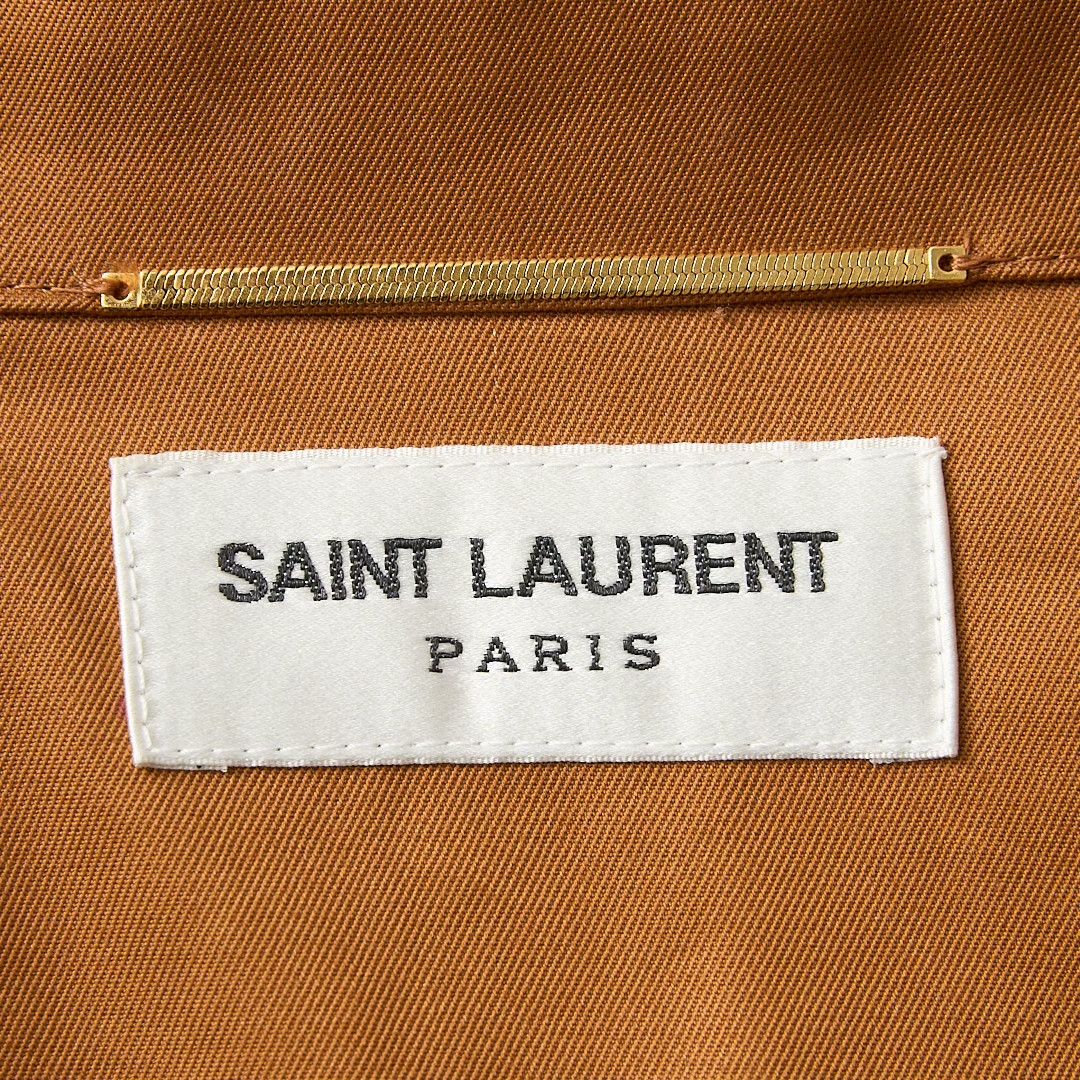Saint Laurent Paris Saint Laurent Brown Belted Jumpsuit Size 40" / US 18 - 4 Thumbnail