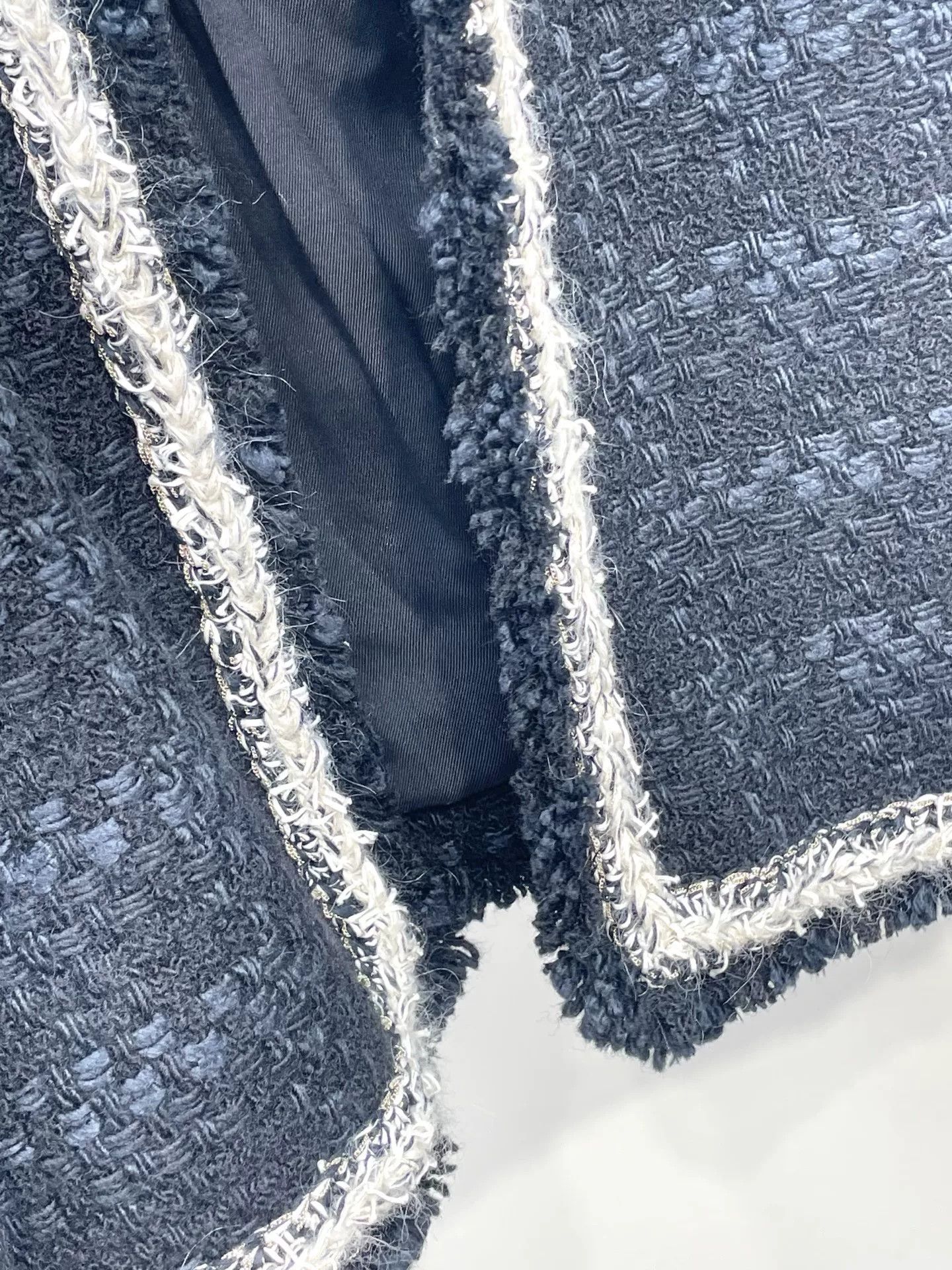 Saint Laurent Paris Saint Laurent Black Tweed Jacket Size S / US 4 / IT 40 - 4 Thumbnail
