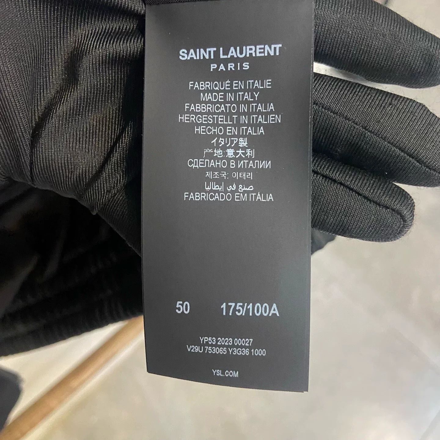 Saint Laurent Paris Saint Laurent FW23 Embroidered Collar Jacket Size US M / EU 48-50 / 2 - 6 Thumbnail