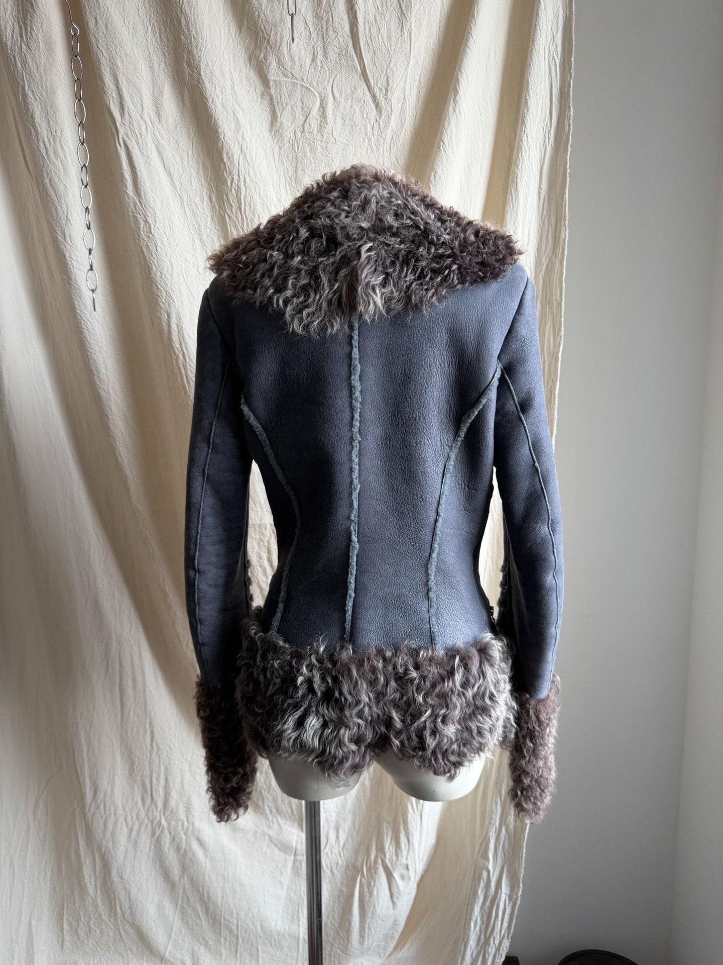 Scarosso Robertascarpa Vintage Fur Leather Fitted Jacket Size S / US 4 / IT 40 - 5 Thumbnail