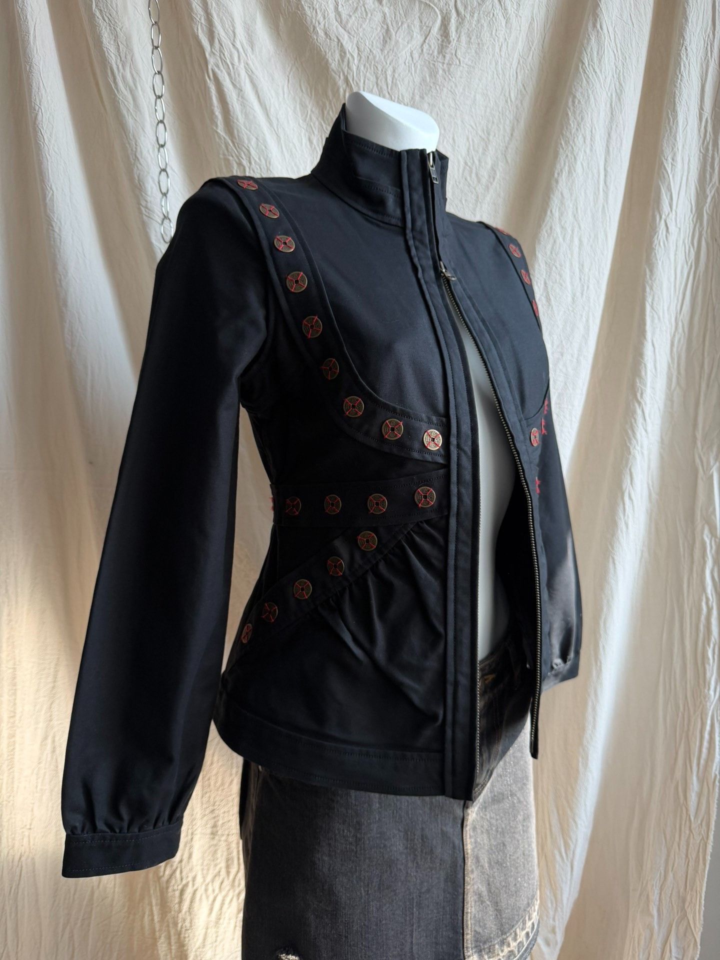 Vivienne Tam VIVIENNETAM Copper Plate Denim Jacket Size XL / US 12-14 / IT 48-50 - 6 Thumbnail