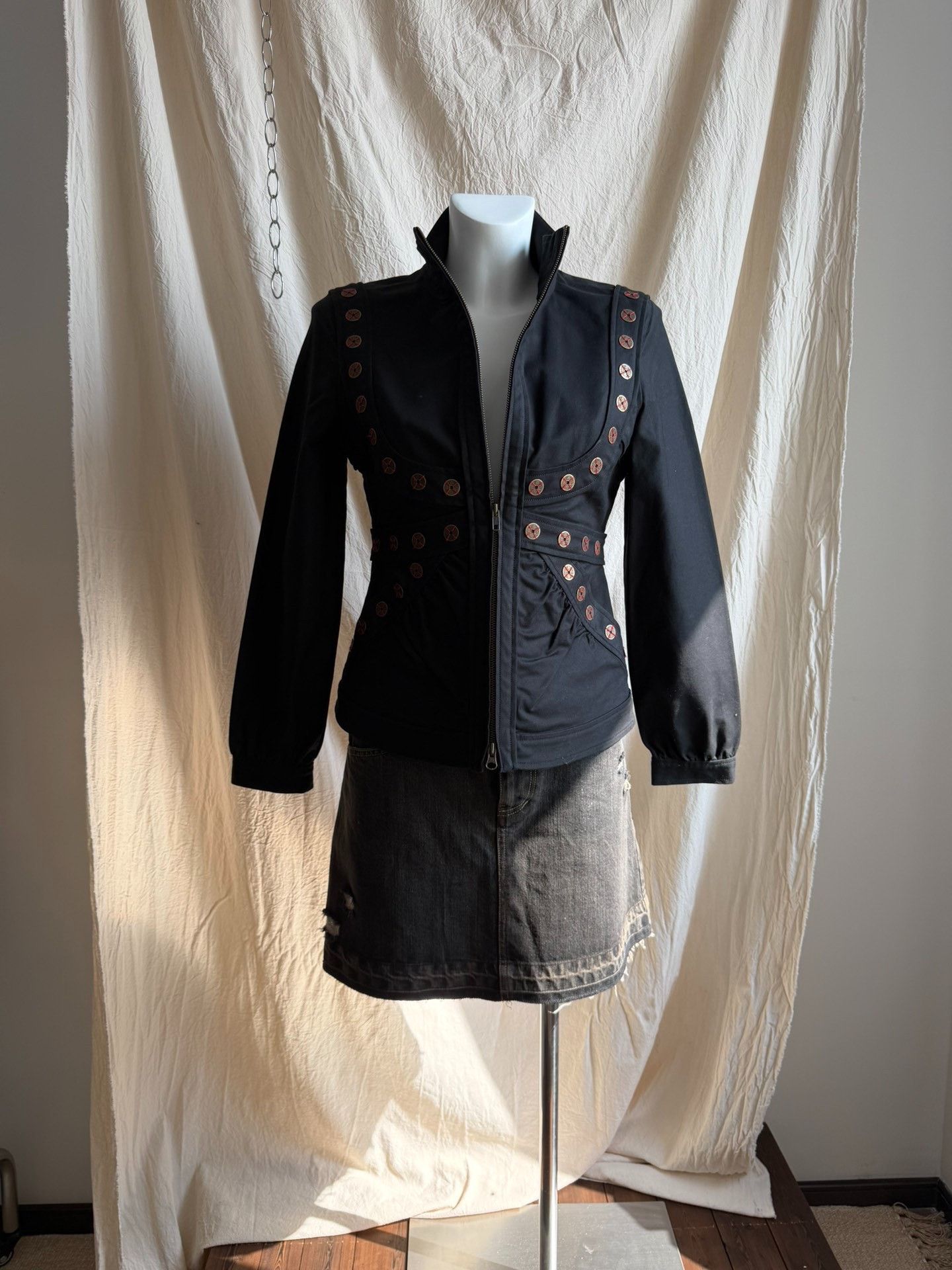 Vivienne Tam VIVIENNETAM Copper Plate Denim Jacket Size XL / US 12-14 / IT 48-50 - 2 Thumbnail