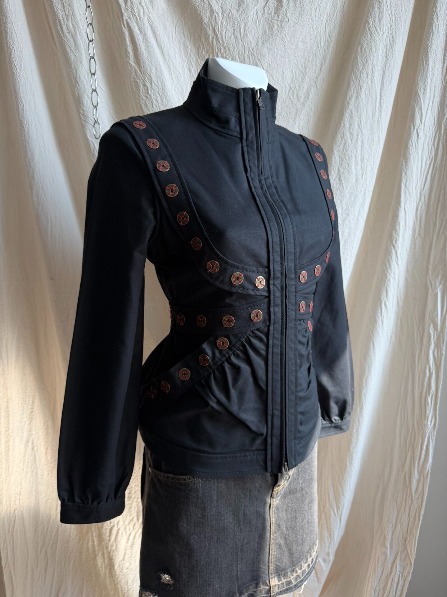 Vivienne Tam VIVIENNETAM Copper Plate Denim Jacket Size XL / US 12-14 / IT 48-50 - 3 Thumbnail