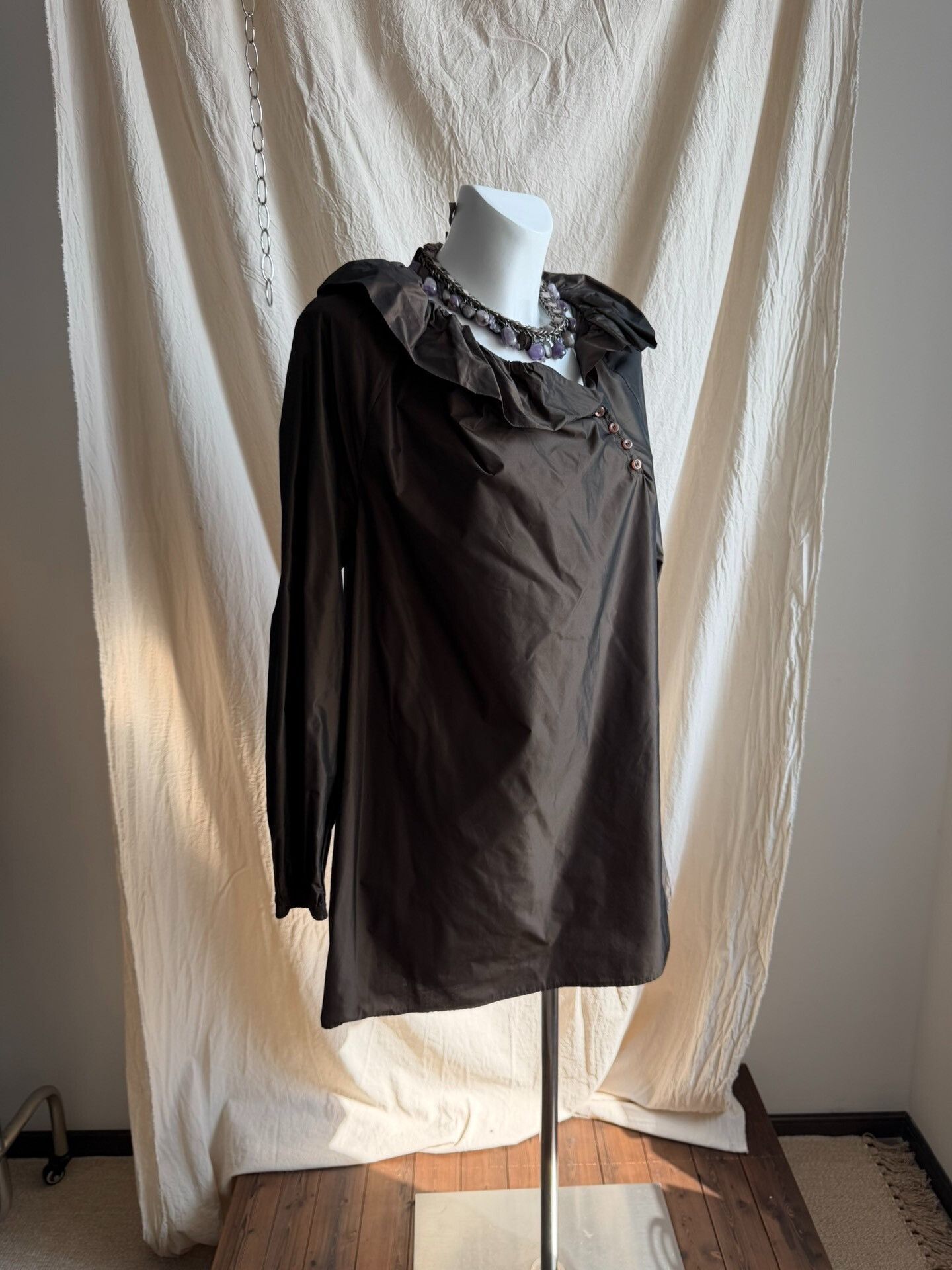 Givenchy Givenchy Vintage Lace Collar Polarized Blouse Size S / US 4 / IT 40 - 3 Thumbnail