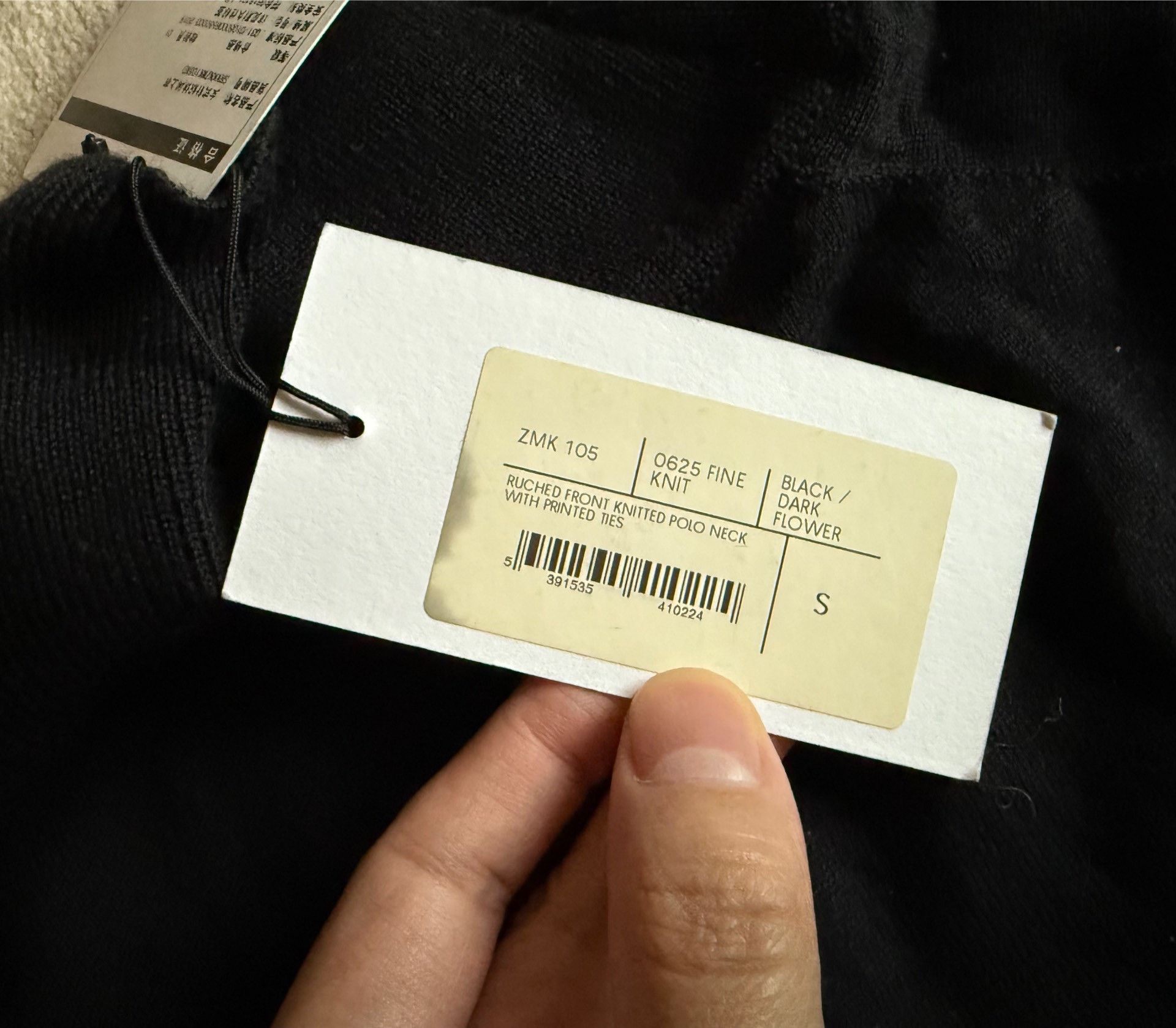 Saint Laurent Paris Simone Rocha Floral Knit Black Sweater Size S / US 4 / IT 40 - 6 Thumbnail