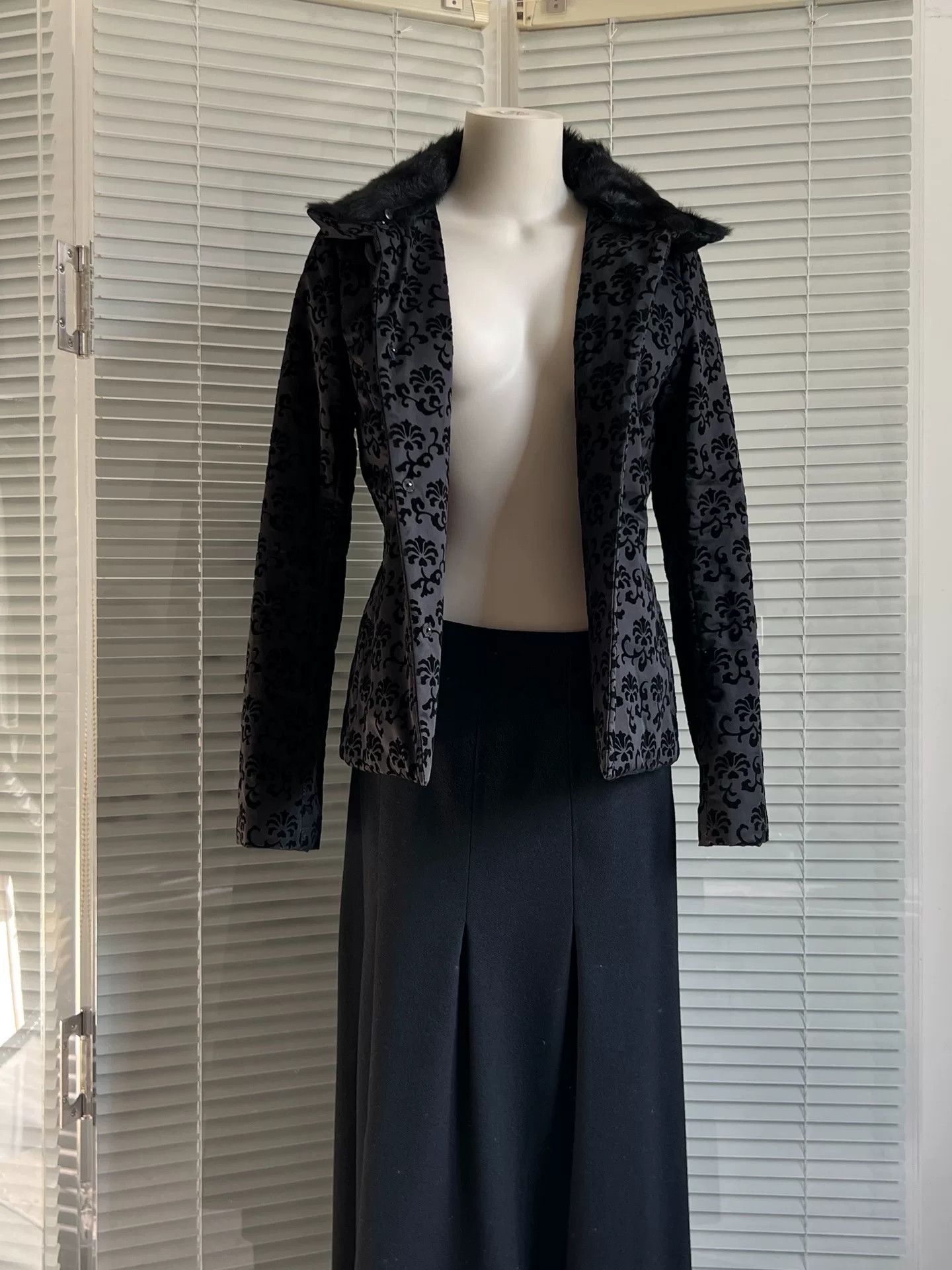 Vivienne Tam Vivienne Tam Flocked Print Chinese Button Coat Size S / US 4 / IT 40 - 7 Thumbnail