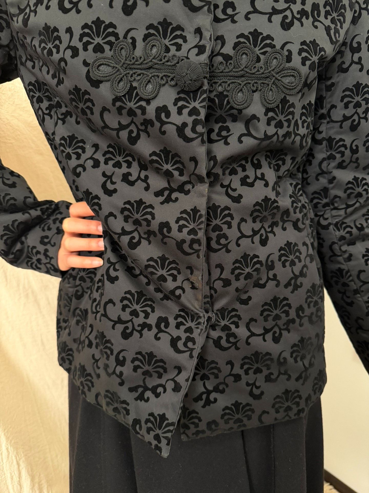 Vivienne Tam Vivienne Tam Flocked Print Chinese Button Coat Size S / US 4 / IT 40 - 8 Thumbnail