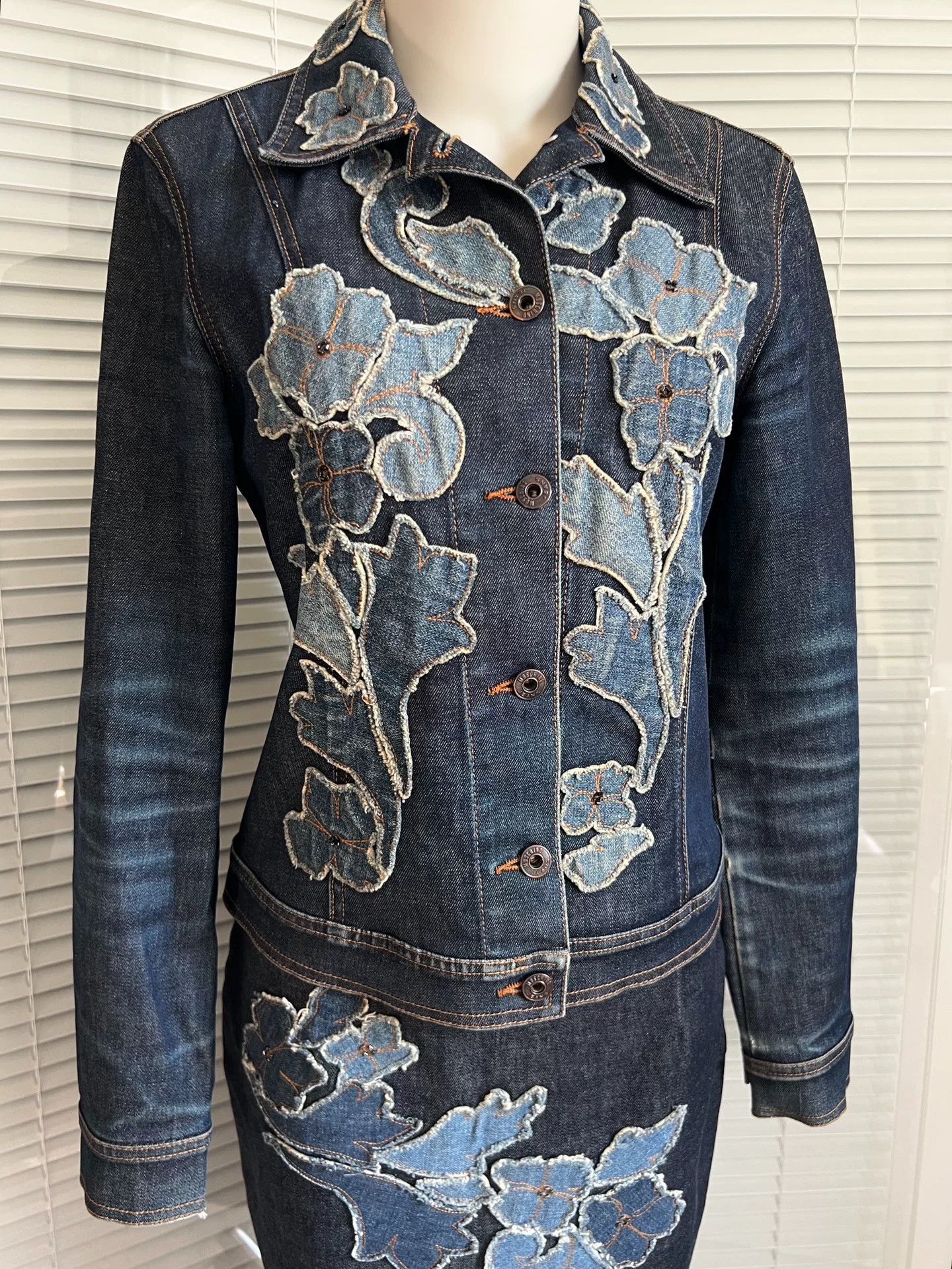 Moschino MOSCHINO Classic Vintage Patch Denim Set Size S / US 4 / IT 40 - 6 Thumbnail