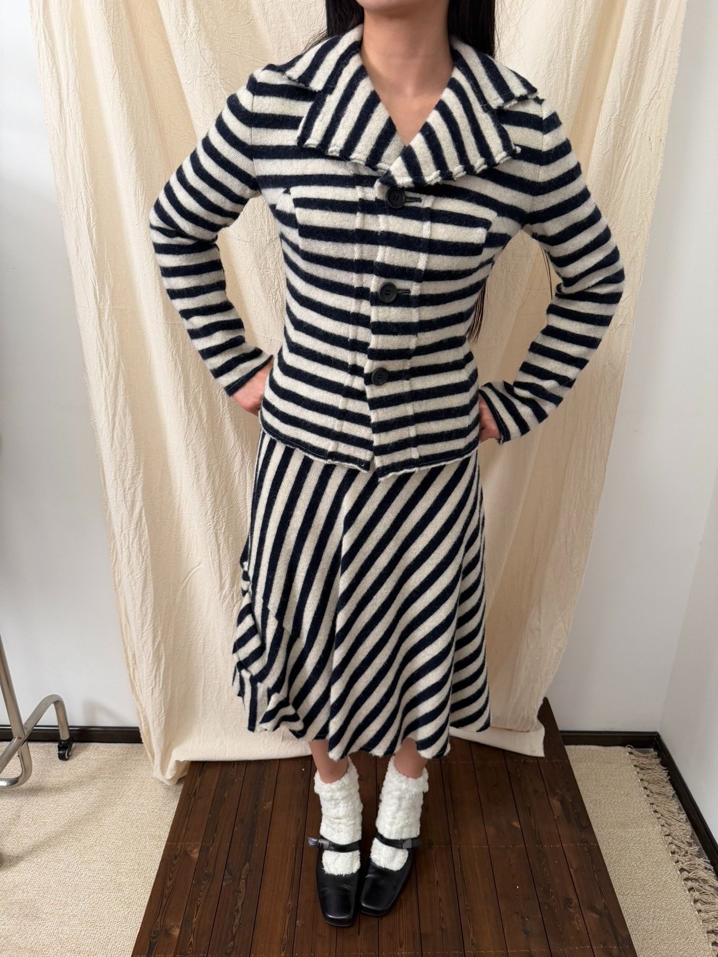 Junya Watanabe Junya Watanabe Wool Striped Suit Size 34" / US 12 / IT 48 - 2 Thumbnail