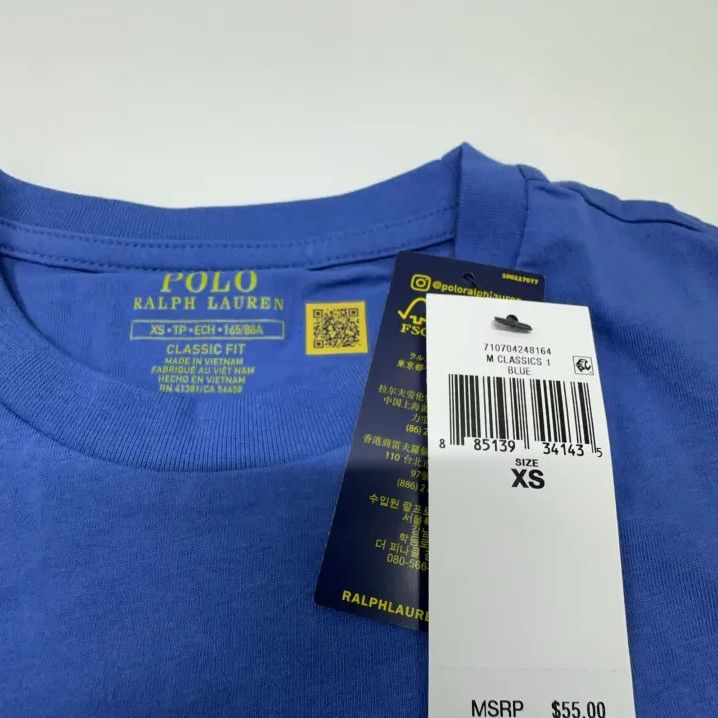 Polo Ralph Lauren Polo Ralph Lauren Classic Chest Pocket T-Shirt Size US XS / EU 42 / 0 - 4 Thumbnail