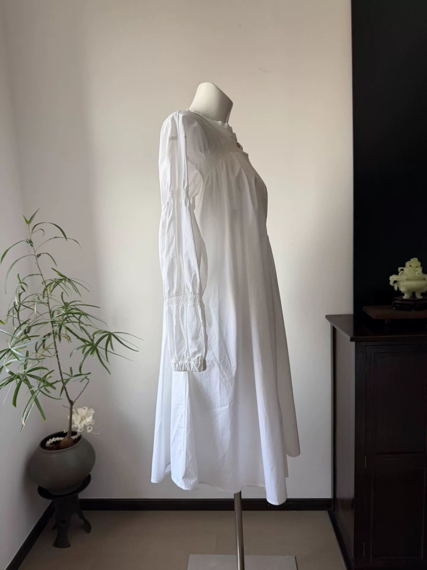 XENIA TELUNTS TELA Pure Cotton Irregular Shirt Dress Size M / US 6-8 / IT 42-44 - 4 Thumbnail