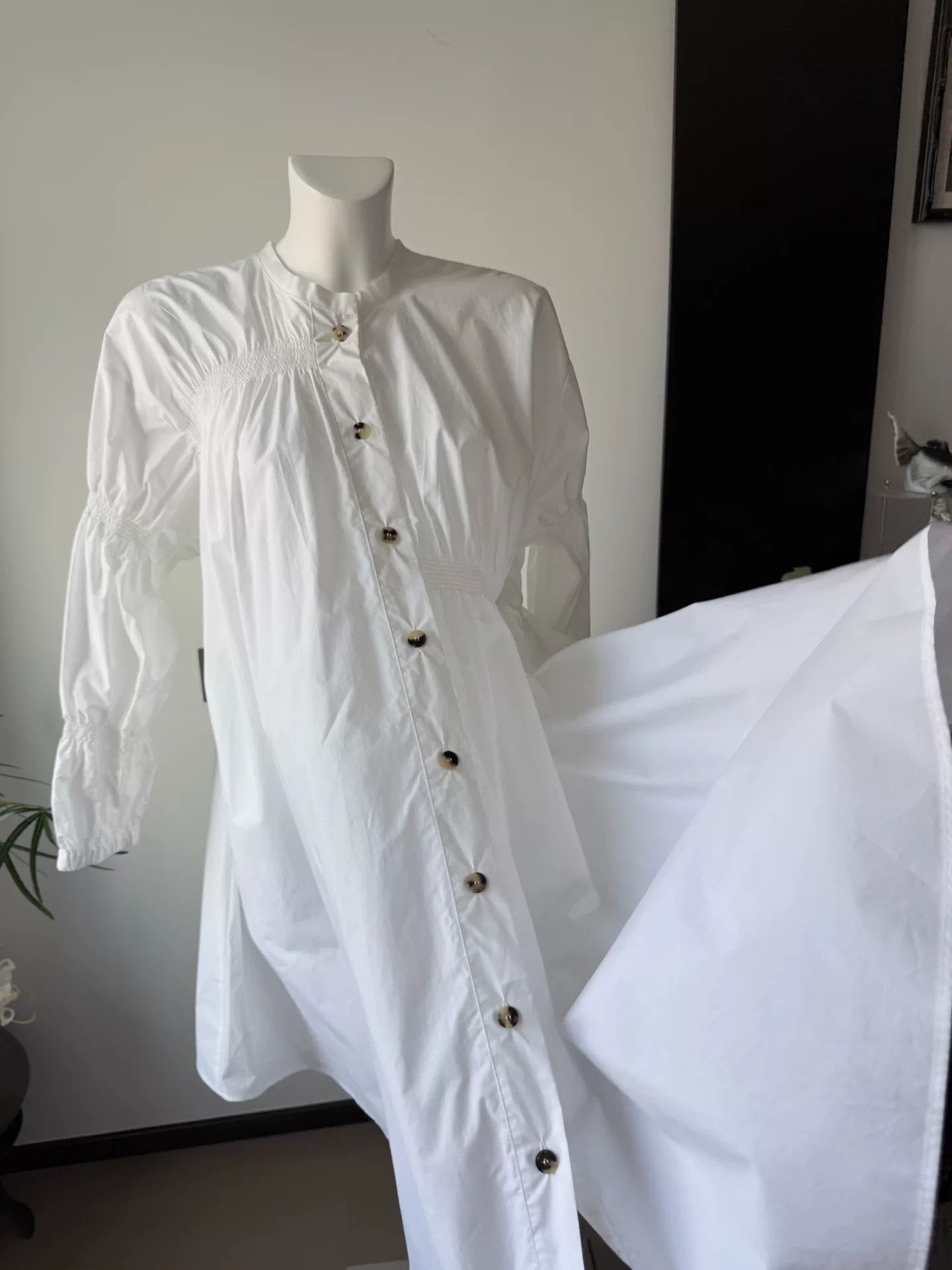 XENIA TELUNTS TELA Pure Cotton Irregular Shirt Dress Size M / US 6-8 / IT 42-44 - 6 Thumbnail