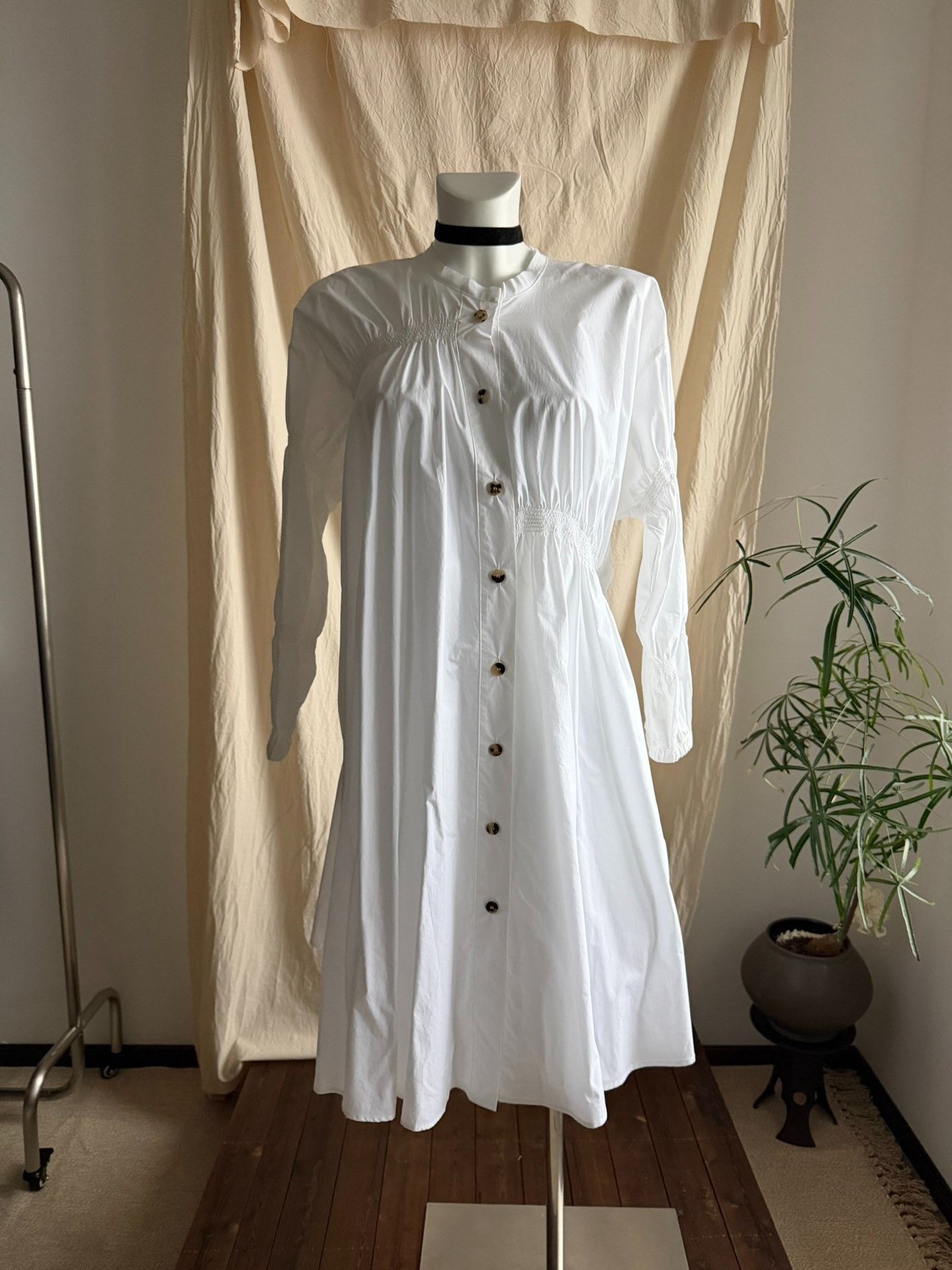 XENIA TELUNTS TELA Pure Cotton Irregular Shirt Dress Size M / US 6-8 / IT 42-44 - 2 Thumbnail