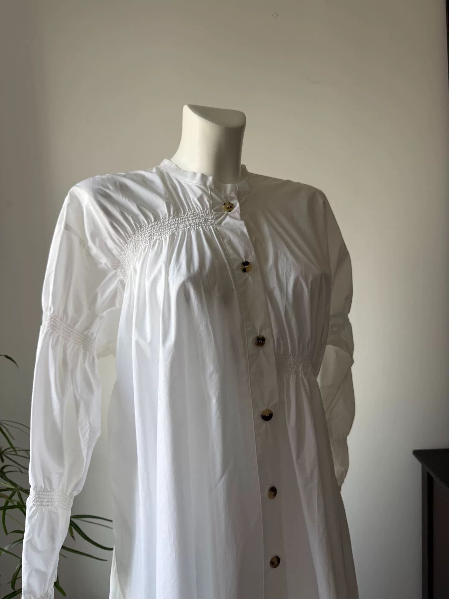 XENIA TELUNTS TELA Pure Cotton Irregular Shirt Dress Size M / US 6-8 / IT 42-44 - 7 Thumbnail