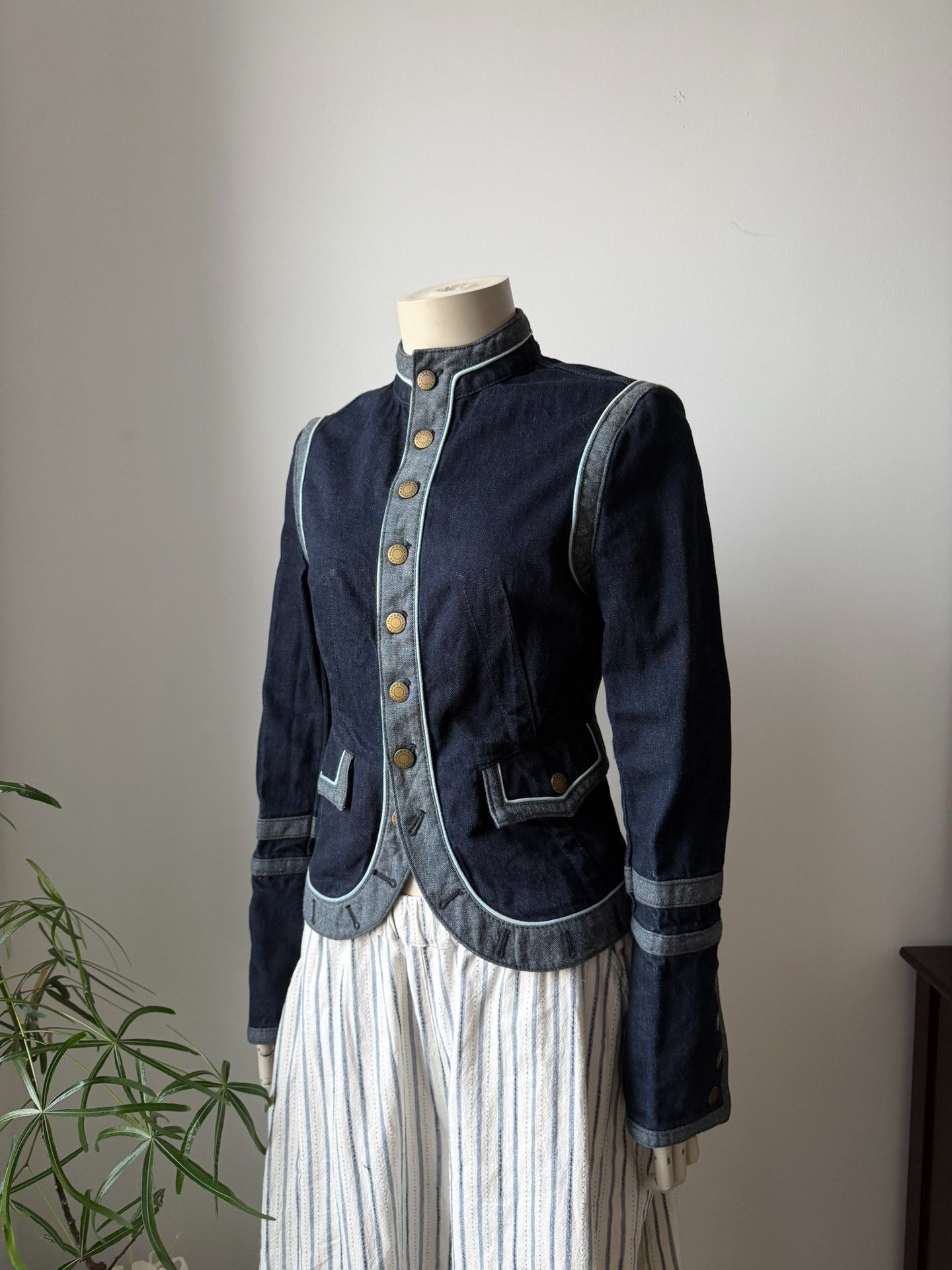 Jean Paul Gaultier Jean Paul Gaultier Medieval Denim Fencing Jacket Size US XXS / EU 40 - 7 Thumbnail