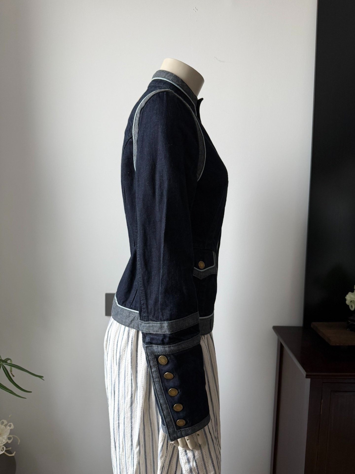Jean Paul Gaultier Jean Paul Gaultier Medieval Denim Fencing Jacket Size US XXS / EU 40 - 4 Thumbnail