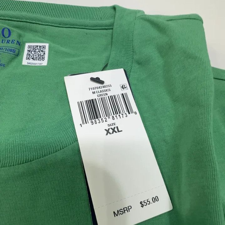 Polo Ralph Lauren Polo Ralph Lauren Solid Short-Sleeve T-Shirt Size US XXL / EU 58 / 5 - 5 Thumbnail