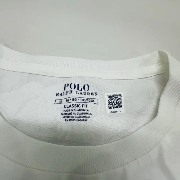 Polo Ralph Lauren Polo Ralph Lauren Logo Embroidered Solid Crew Neck Short Sleeve T-Shirt Size US XL / EU 56 / 4 - 4 Thumbnail