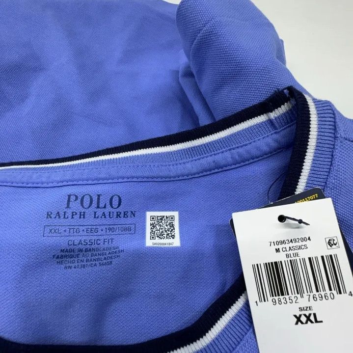 Polo Ralph Lauren Polo Ralph Lauren Striped Crew Neck Pony Embroidery SS T-Shirt Size US XXL / EU 58 / 5 - 6 Thumbnail