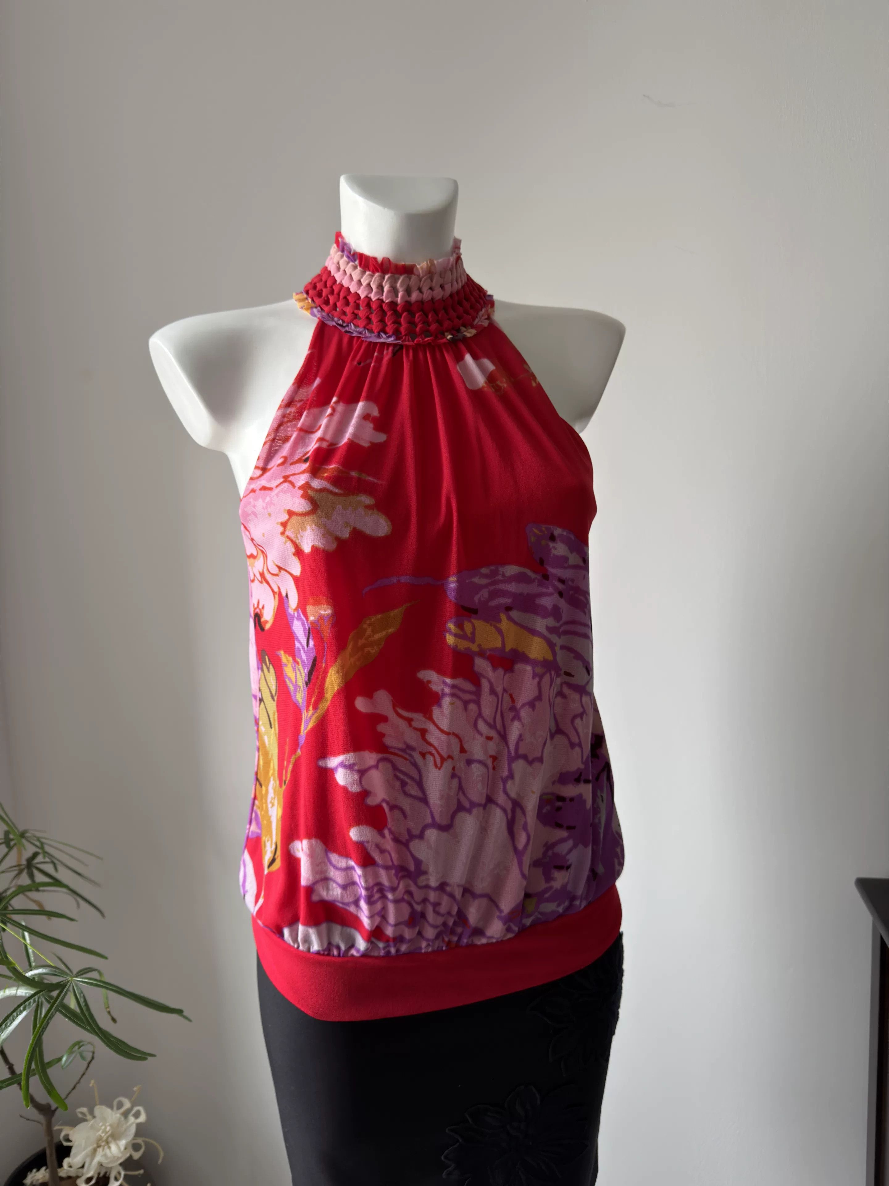Vivienne Tam Vivienne Tam Knitted Halter Peony Top Size XS / US 0-2 / IT 36-38 - 3 Thumbnail
