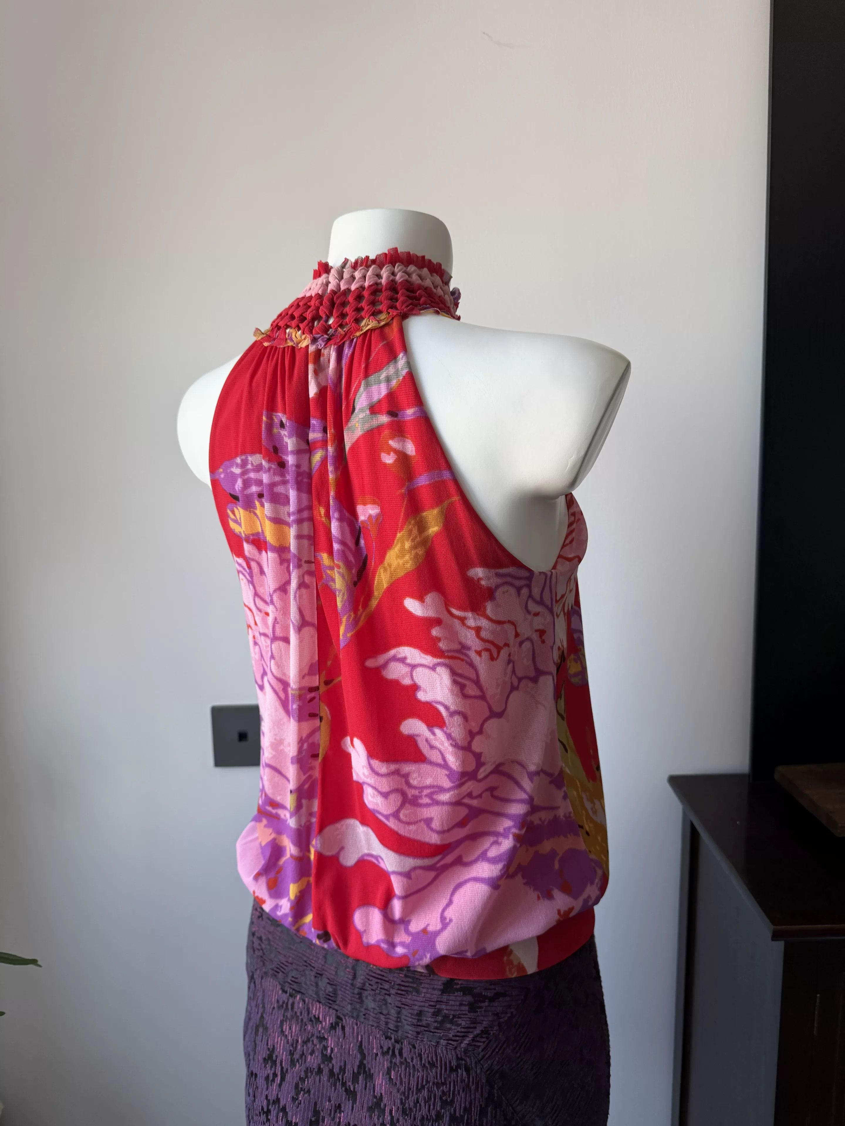 Vivienne Tam Vivienne Tam Knitted Halter Peony Top Size XS / US 0-2 / IT 36-38 - 5 Thumbnail