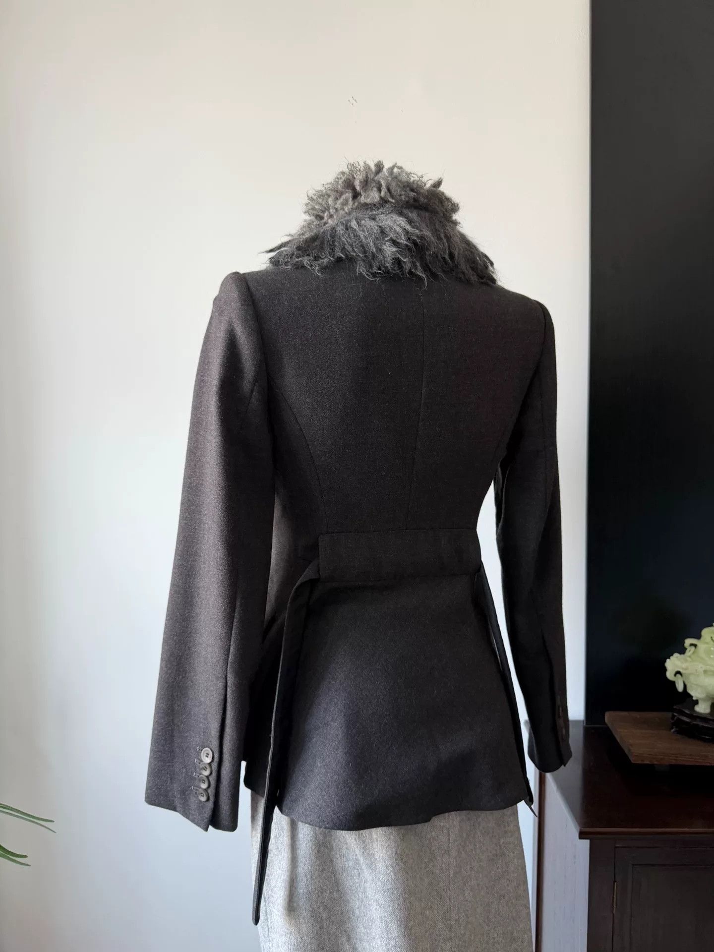 Ermanno Scervino Ermanno Scervino Fur Collar Wool Jacket Size M / US 6-8 / IT 42-44 - 5 Thumbnail